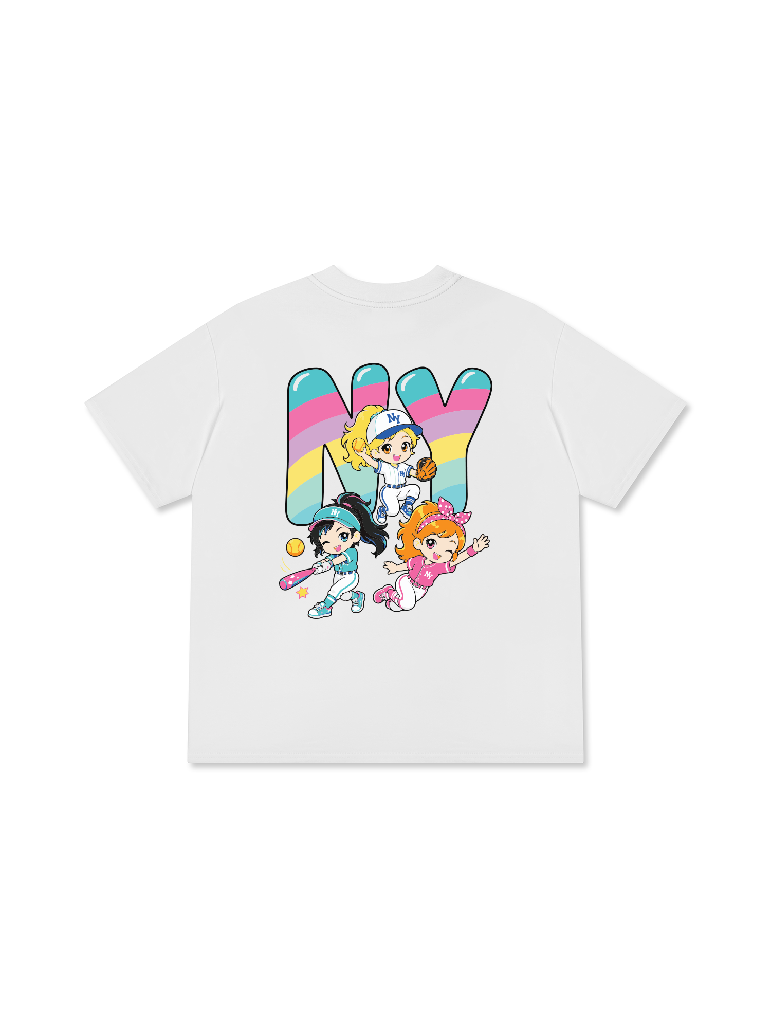 Áo Thun Relaxed Fit Baseball Dream Girls NY