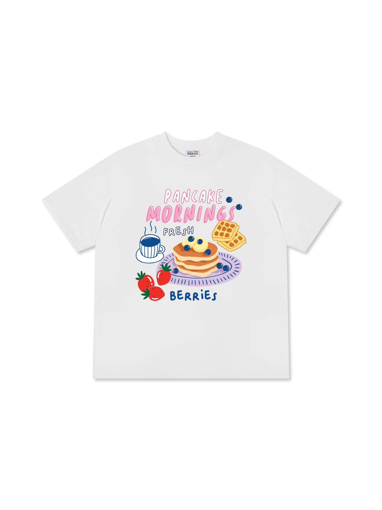 Áo Thun Relaxed Fit Pancake Morning Fresh