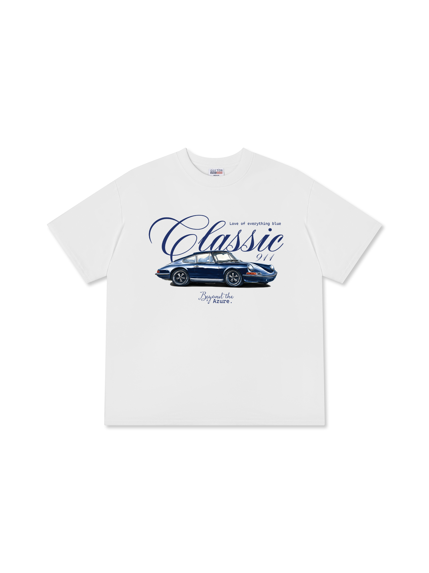 Áo Thun Relaxed Fit Car Love Of Everything Blue Classic 911