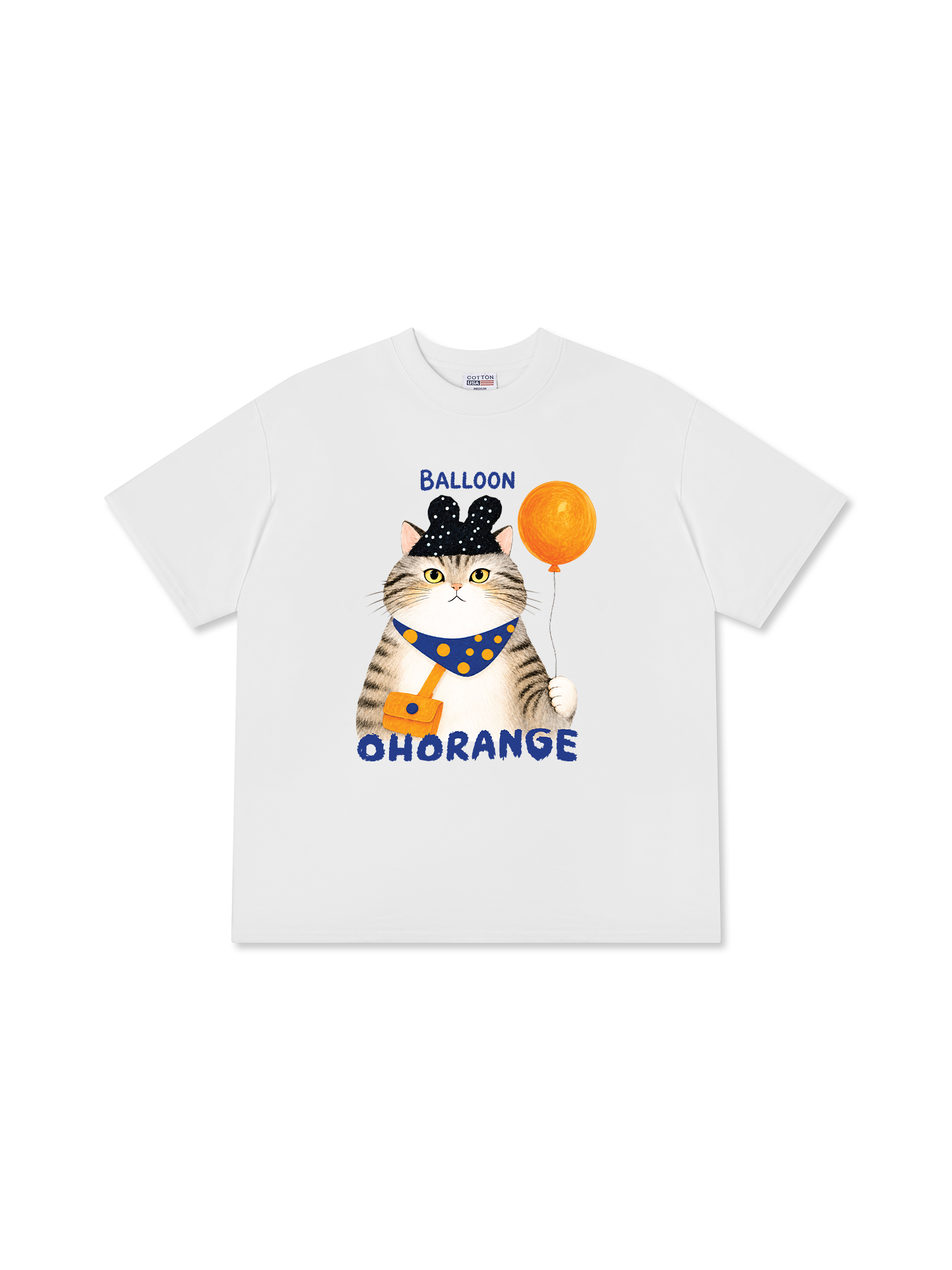 Áo Thun Relaxed Fit Soft Paw Meaw With Balloon
