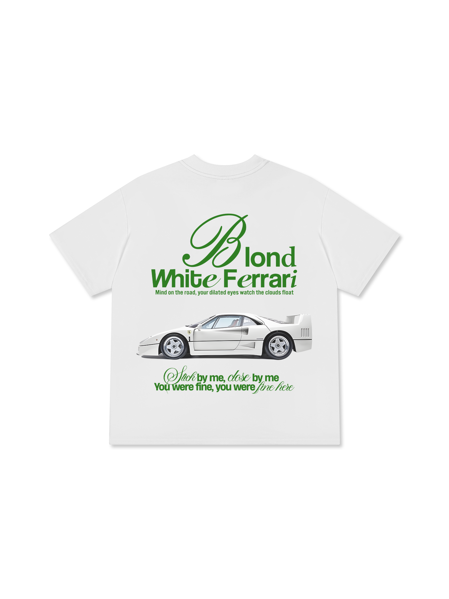 Áo Thun Relaxed Fit Ferrari Blond White