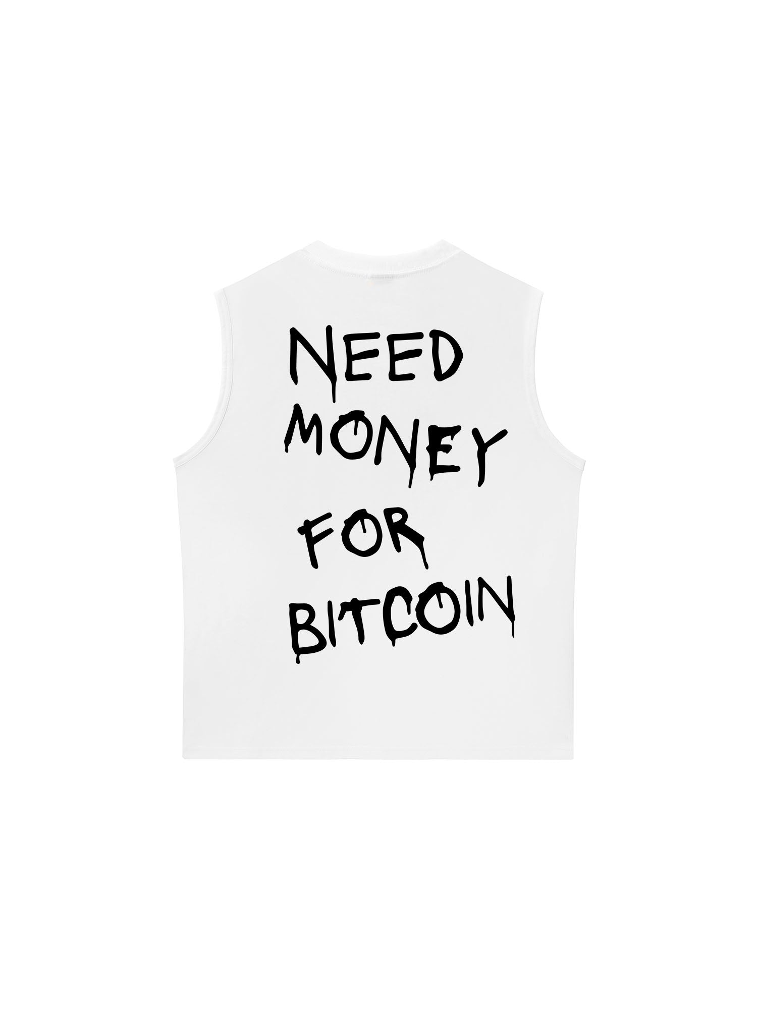 Áo Ba Lỗ Relaxed Fit Need Money For Bitcoin