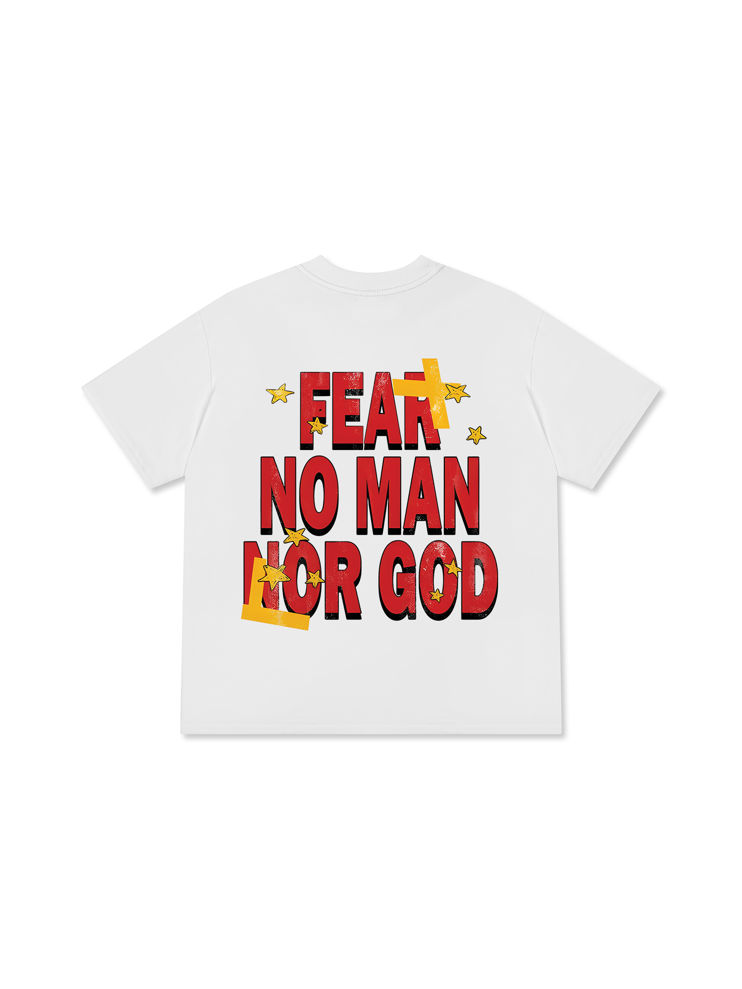 Áo Thun Relaxed Fit Rapper Rodman Fear No Man Nor God