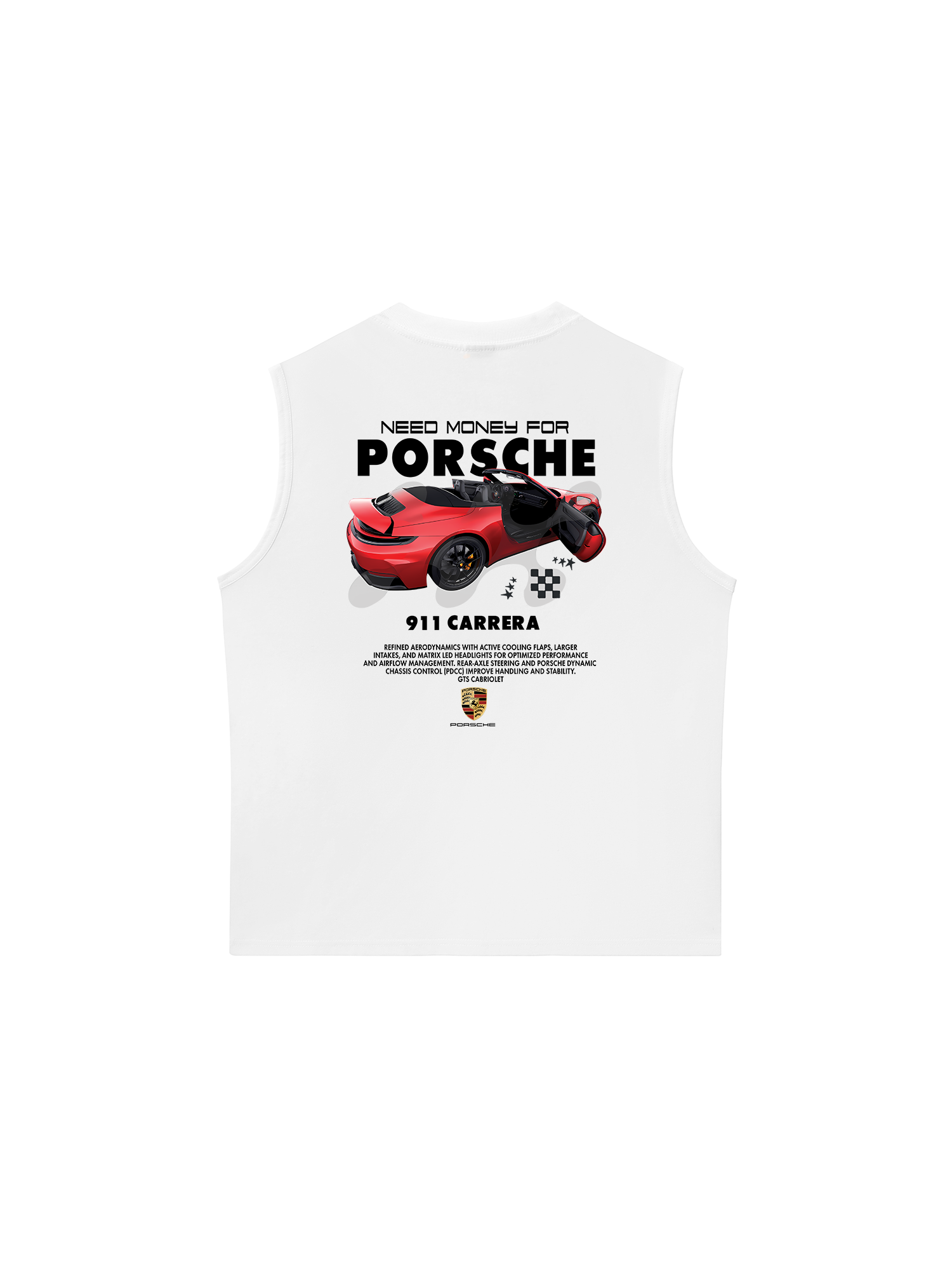 Áo Ba Lỗ Relaxed Fit Porsche Red 911