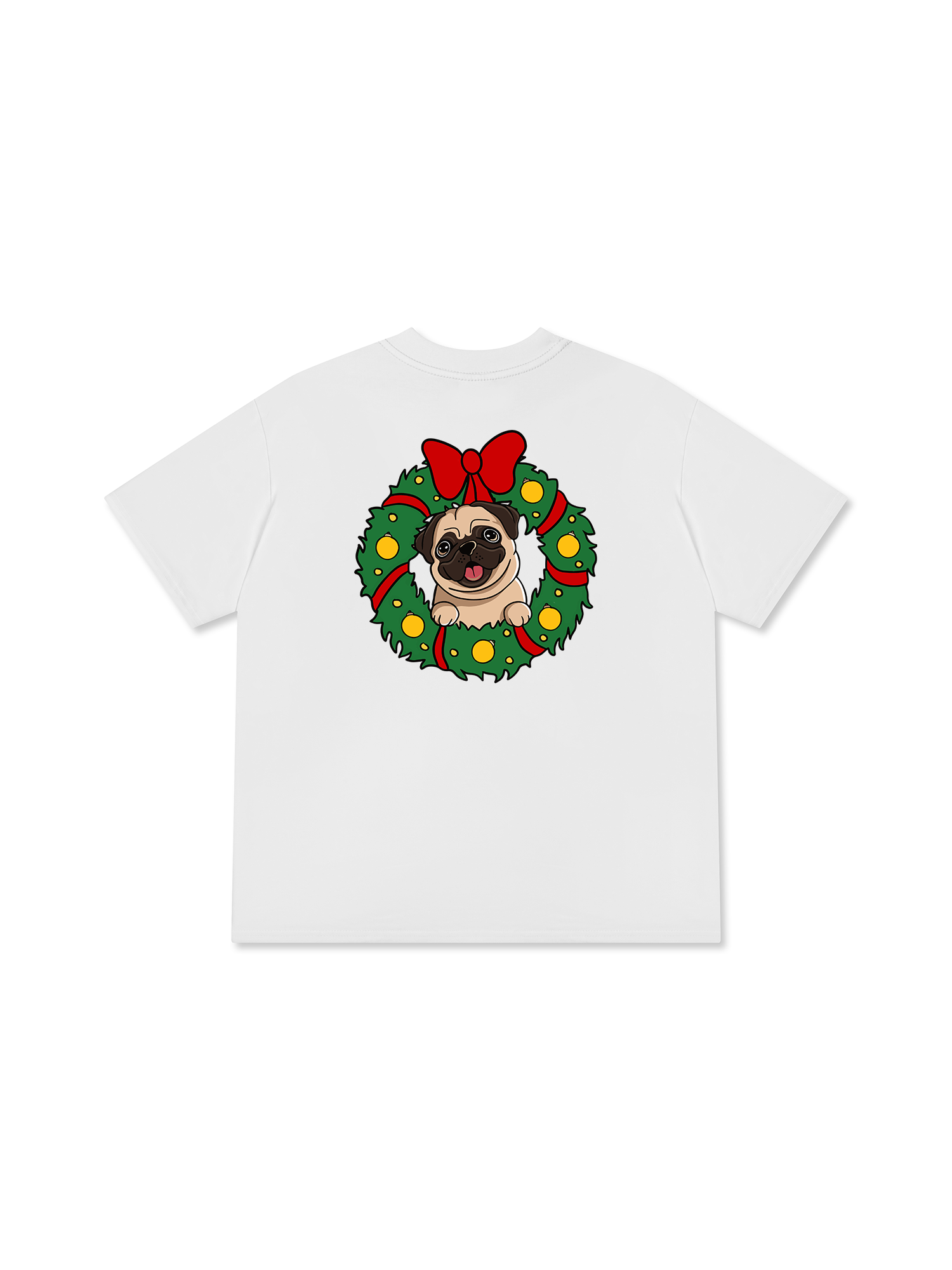 Áo Thun Relaxed Fit Pug In A Wreath