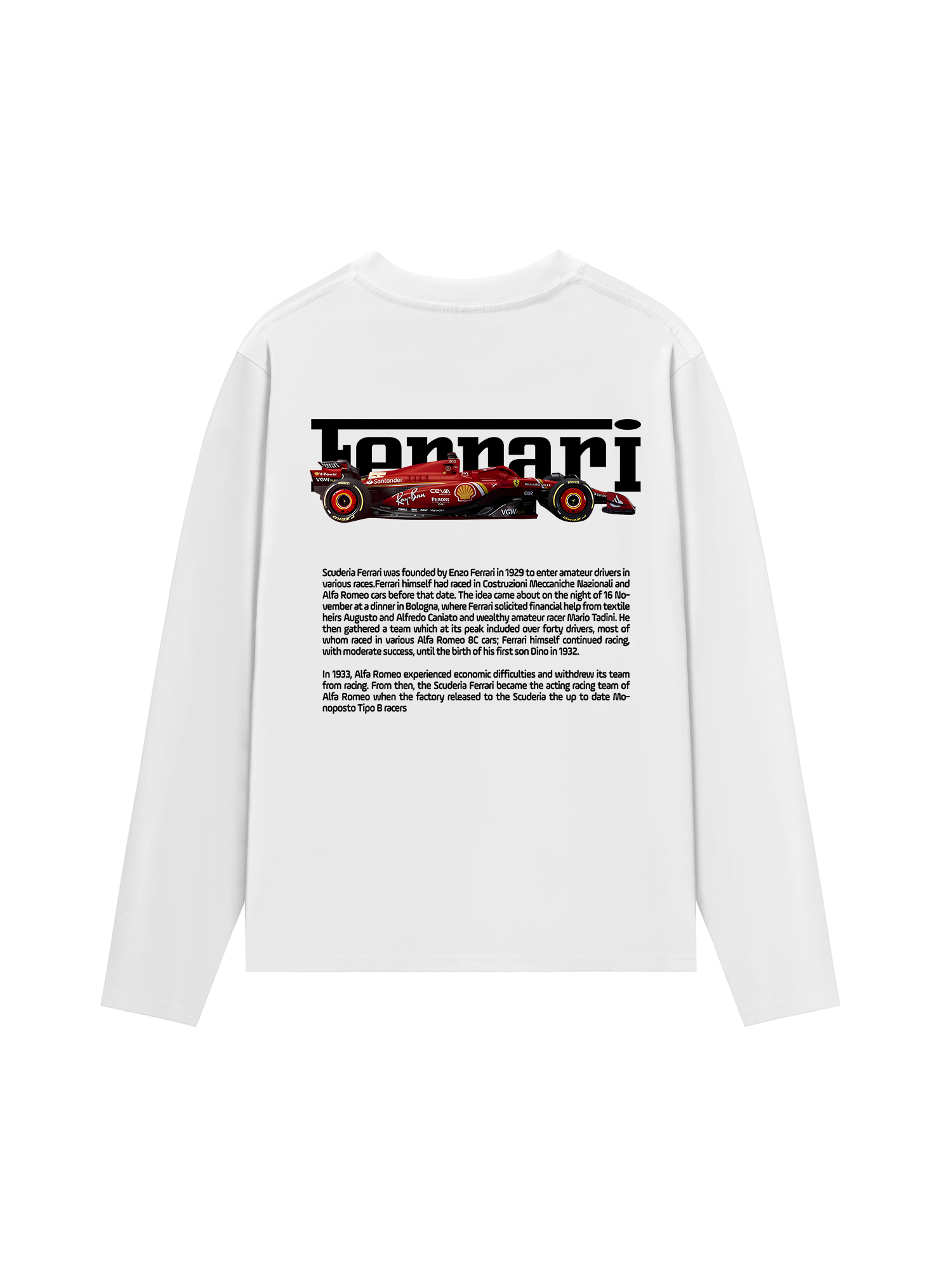Áo Thun Dài Tay Ferrari Enzo Leon
