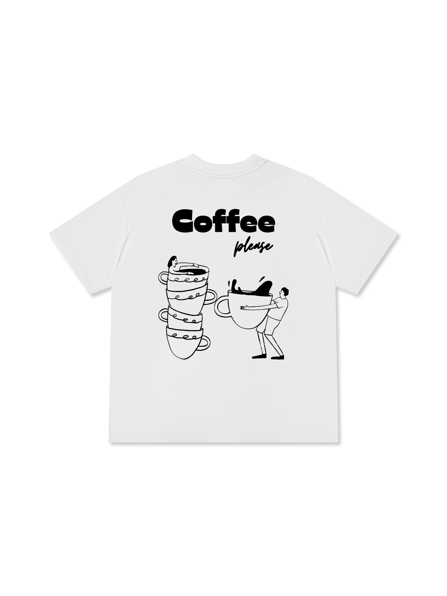 Áo Thun Relaxed Fit Daily Cup Coffee Please