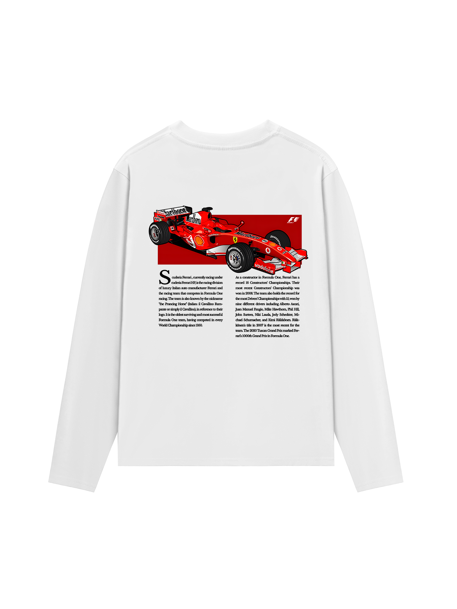 Áo Thun Dài Tay Ferrari Scuderia Race