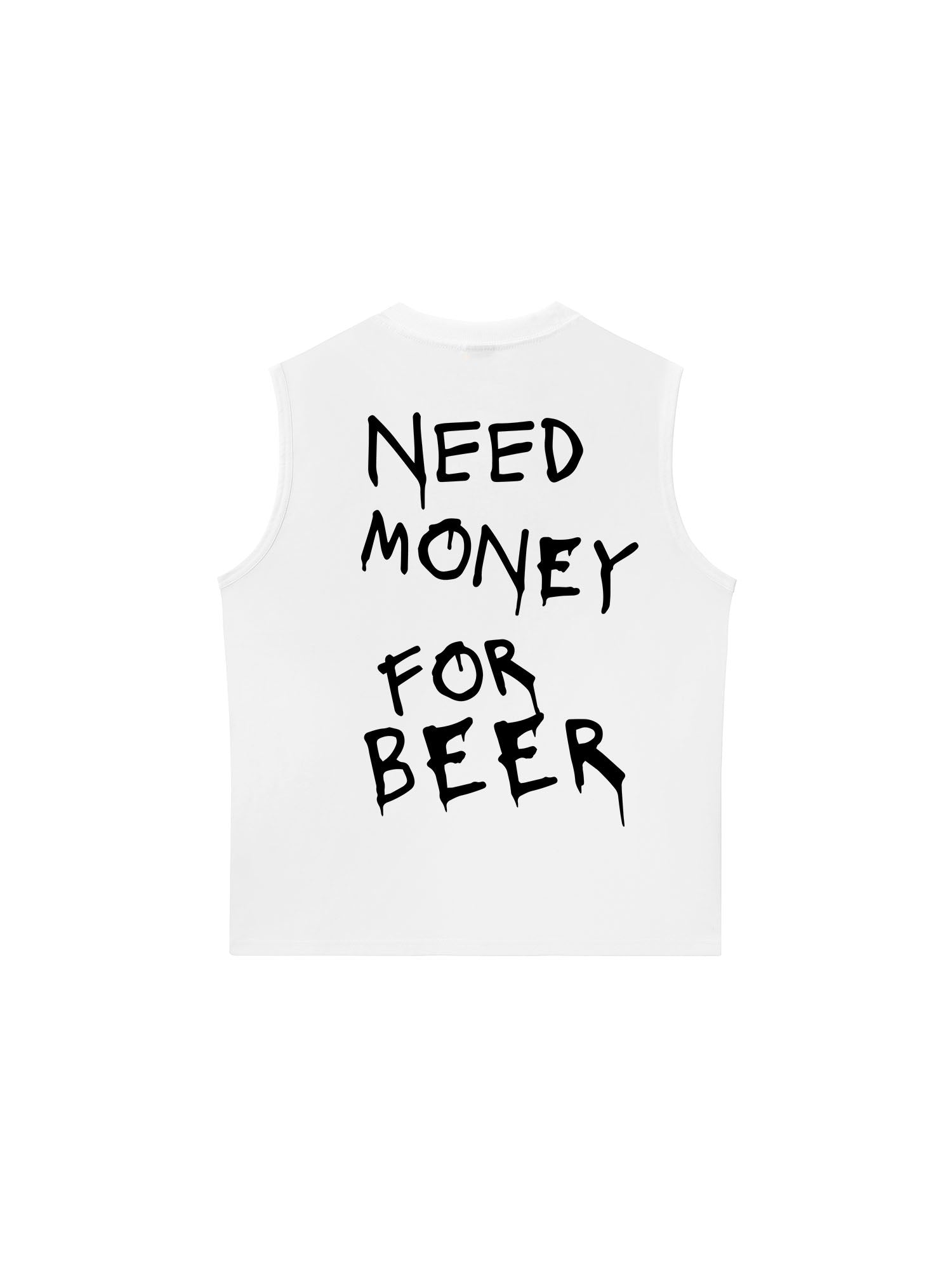 Áo Ba Lỗ Relaxed Fit Need Money For Beer