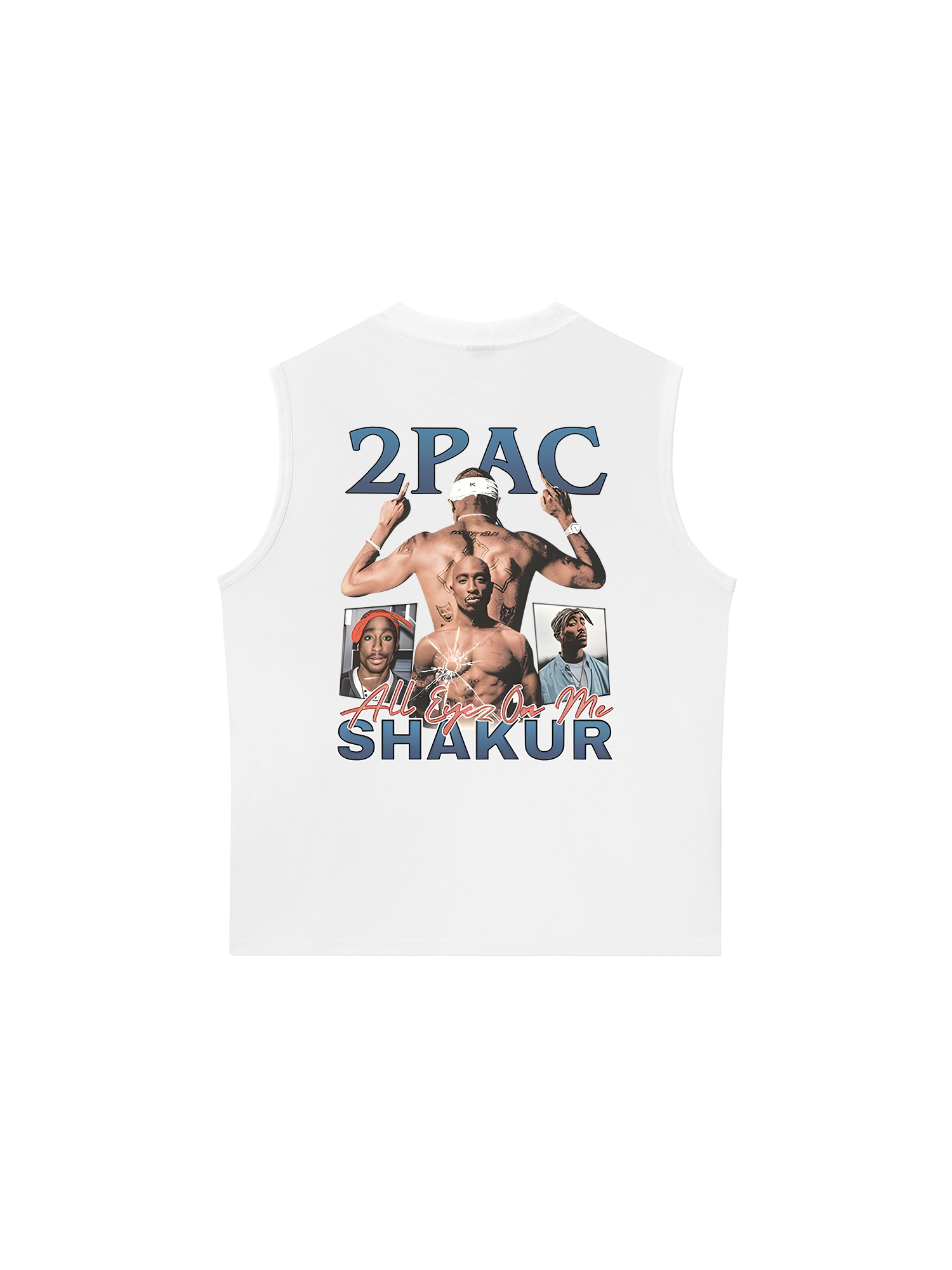 Áo Ba Lỗ Relaxed Fit Rapper 2Pac All Eyes On Me