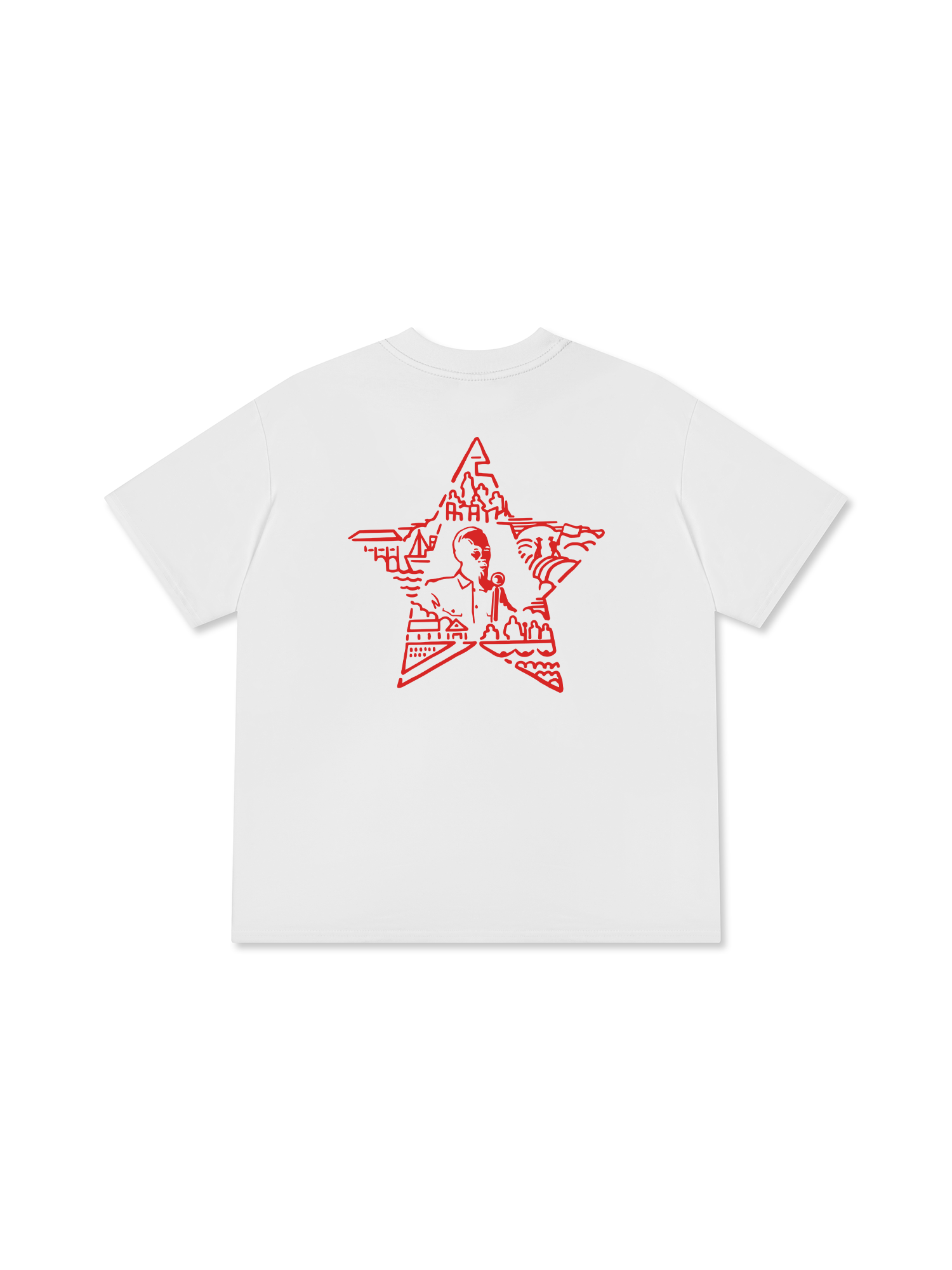 Áo Thun Relaxed Fit Ngôi Sao Bác Hồ