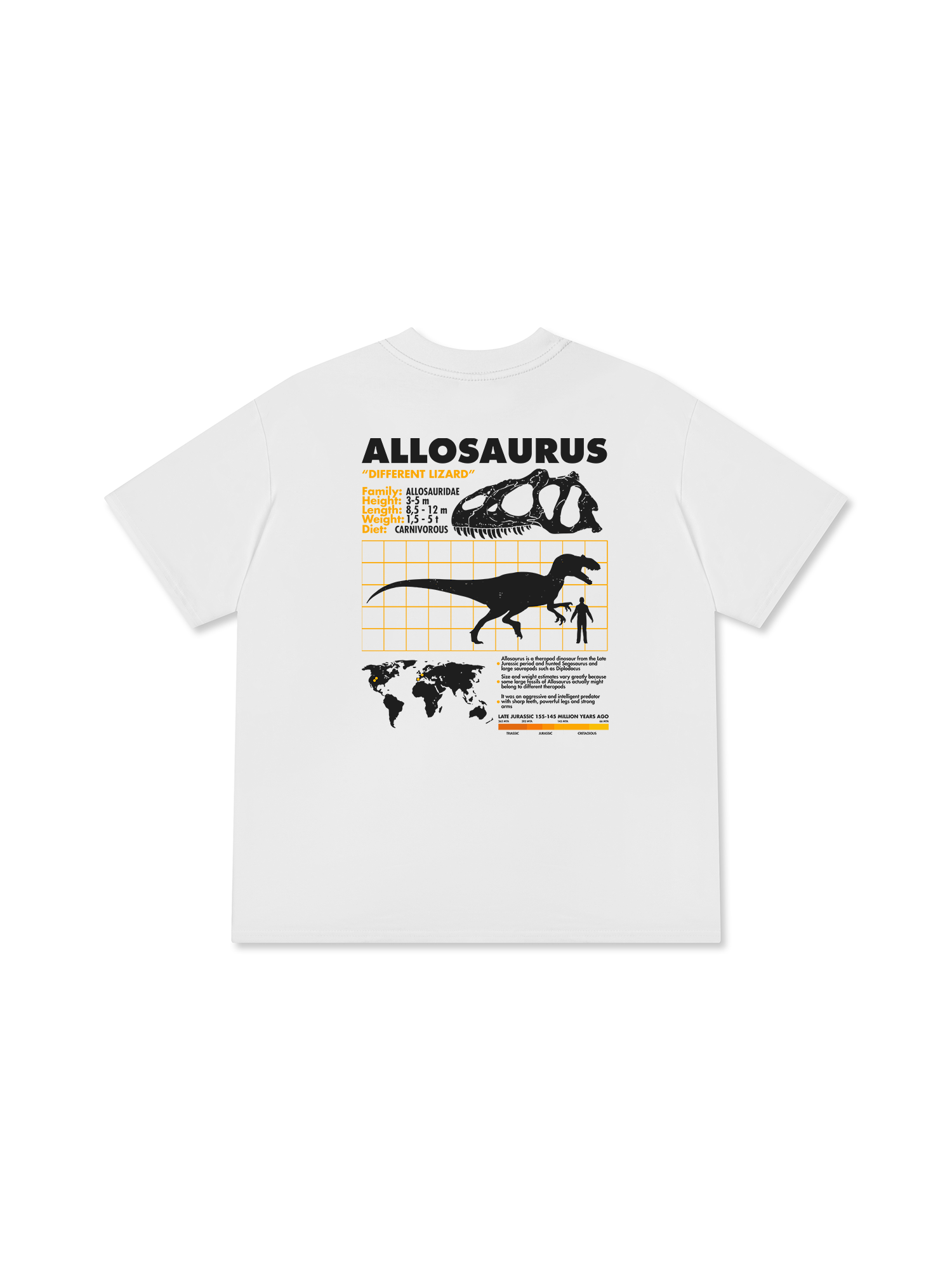 Áo Thun Relaxed Fit Analysis Table Allosaurus