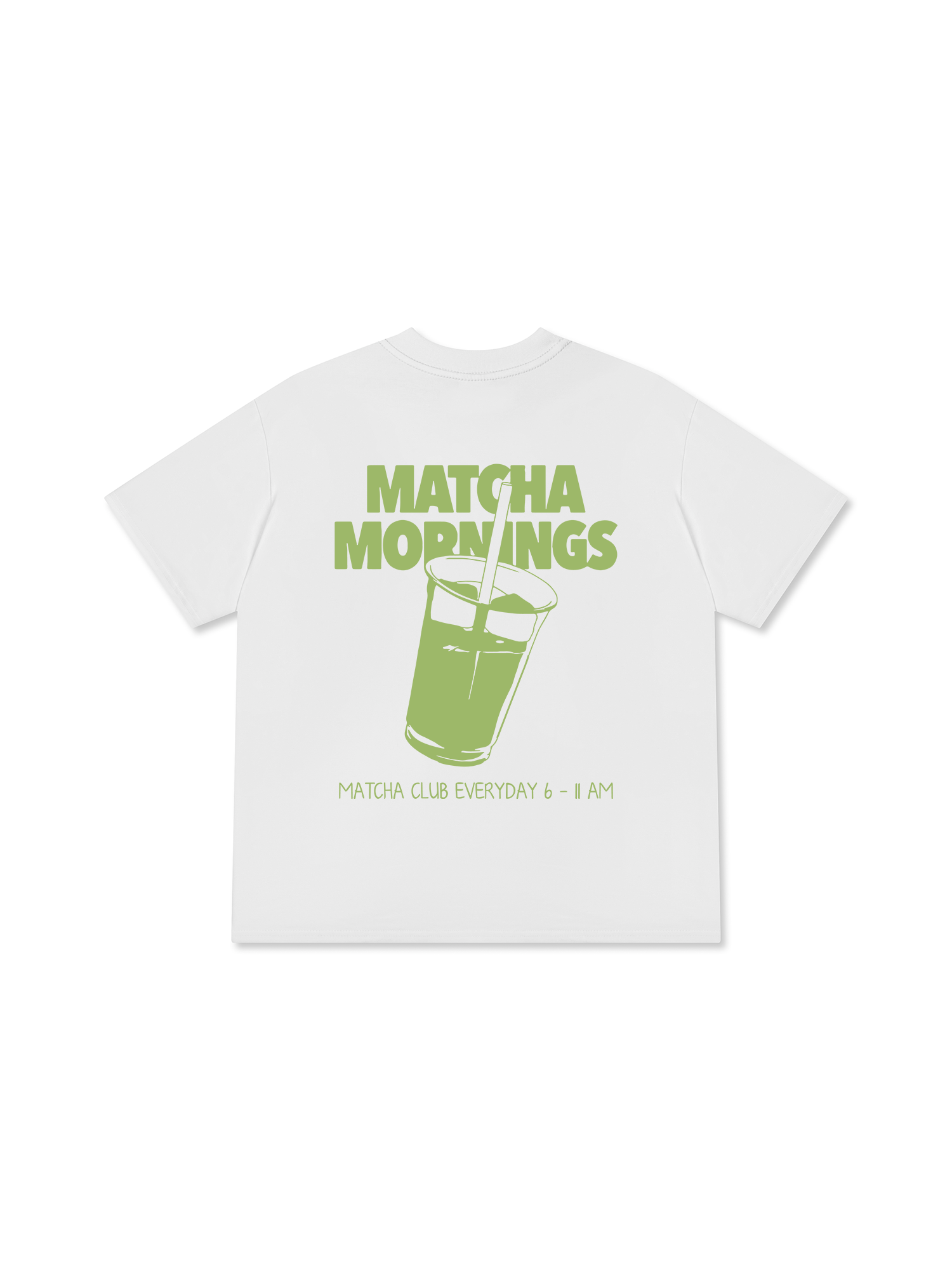 Áo Thun Relaxed Fit Daily Cup Matcha Mornings