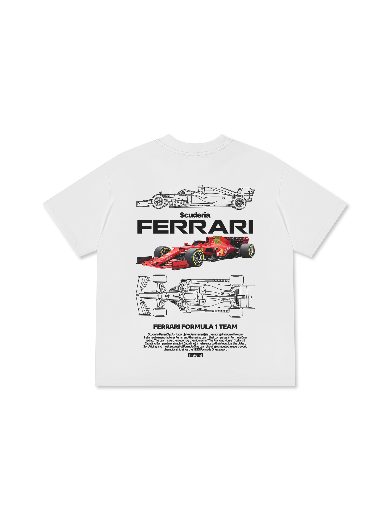 Áo Thun Relaxed Fit Ferrari The Pracing Horse