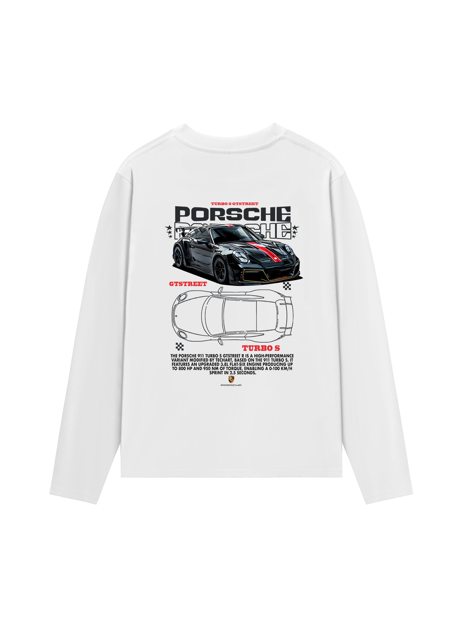 Áo Thun Dài Tay Porsche Turbo S GTSTREET