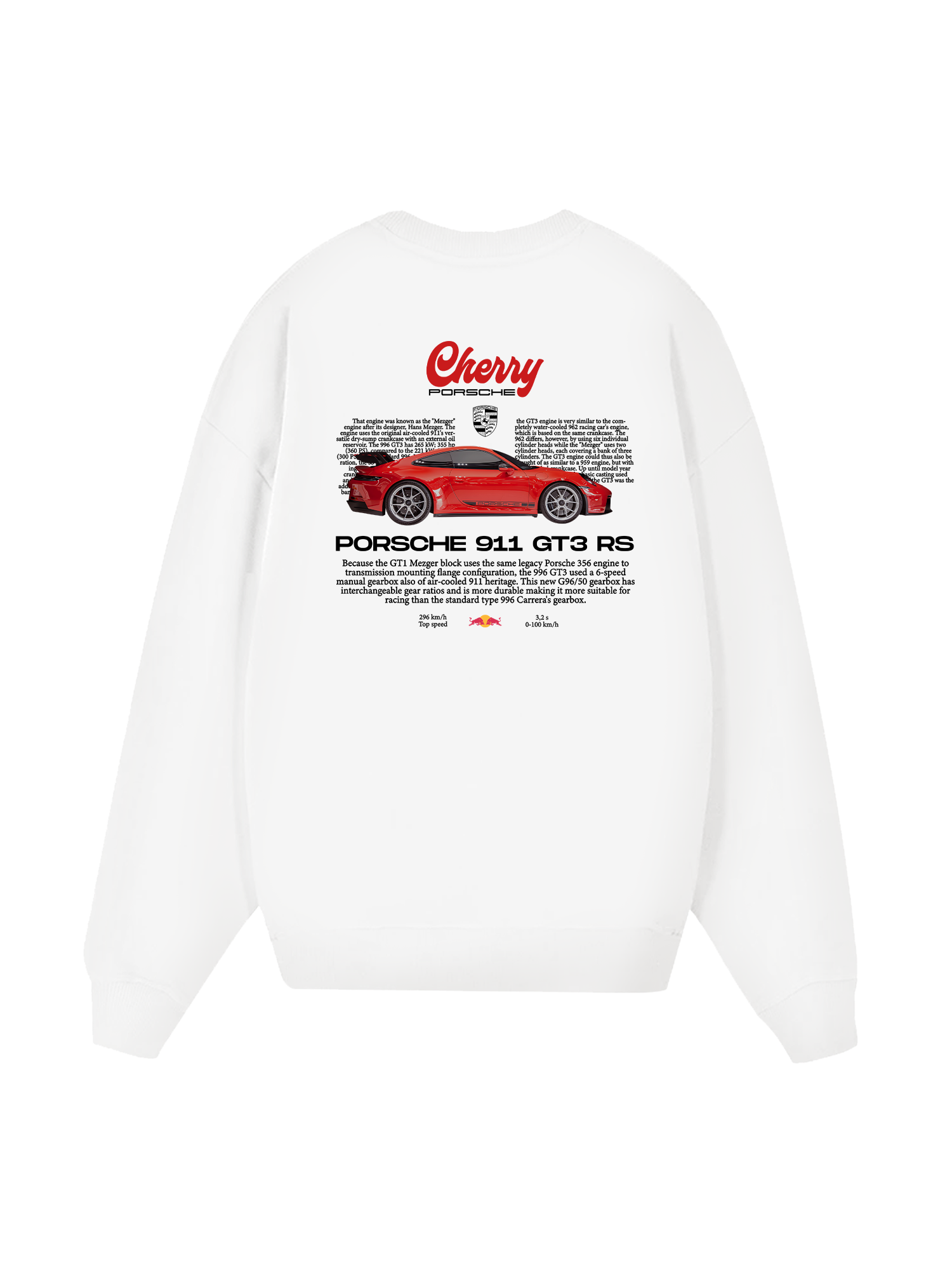 Porsche Red Cherry Mood Sweater