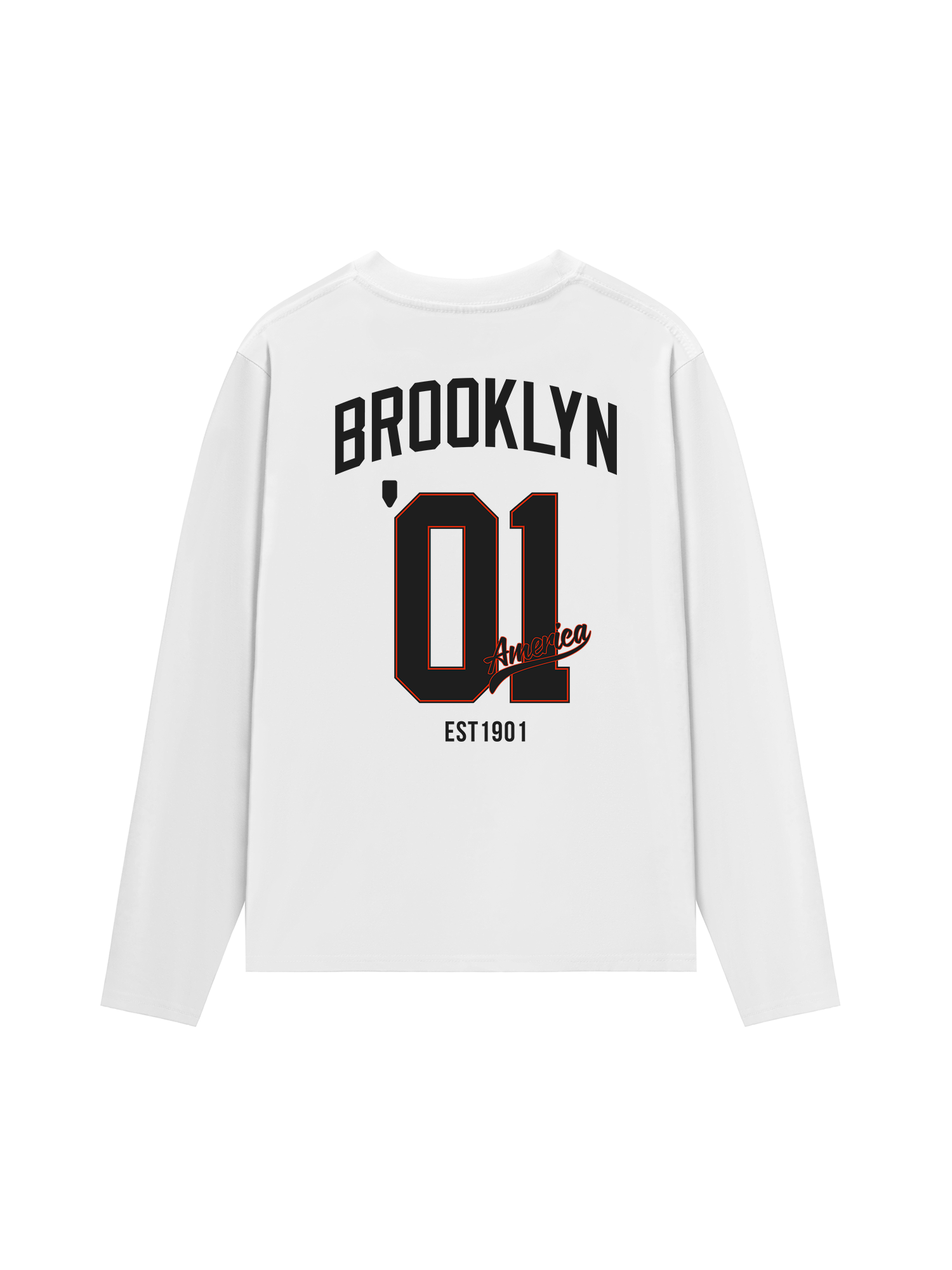 Áo Thun Dài Tay Baseball Brooklyn America