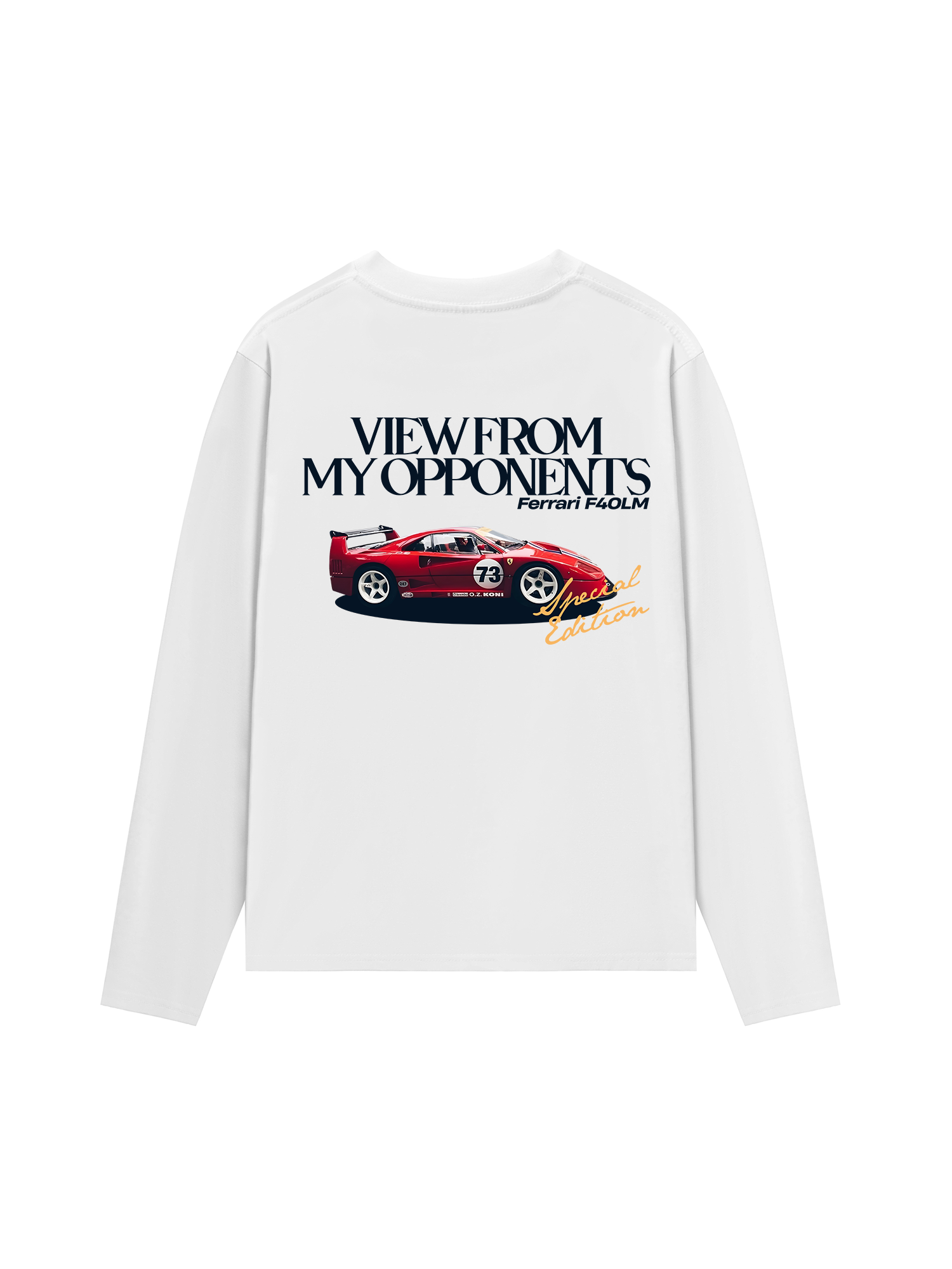 Áo Thun Dài Tay Ferrari View From My Opponents