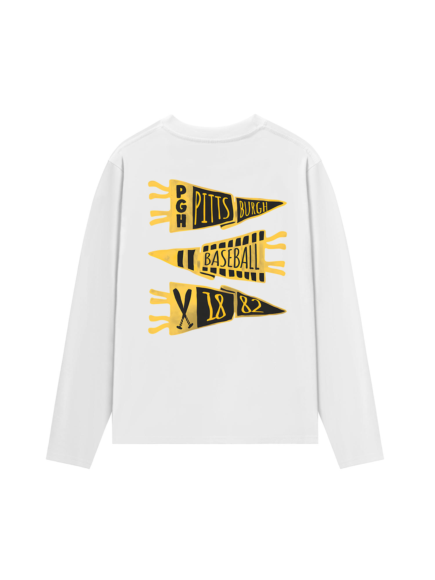 Áo Thun Dài Tay Baseball Pitts Burgh