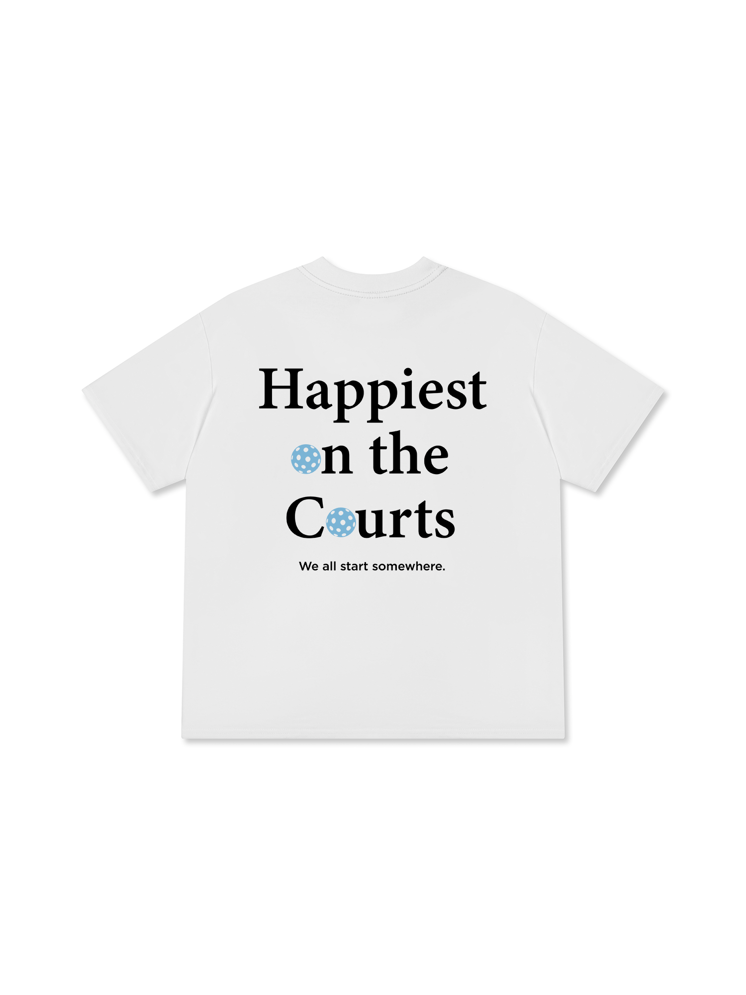 Áo Thun Relaxed Fit Pickleball Happiest on the Courts