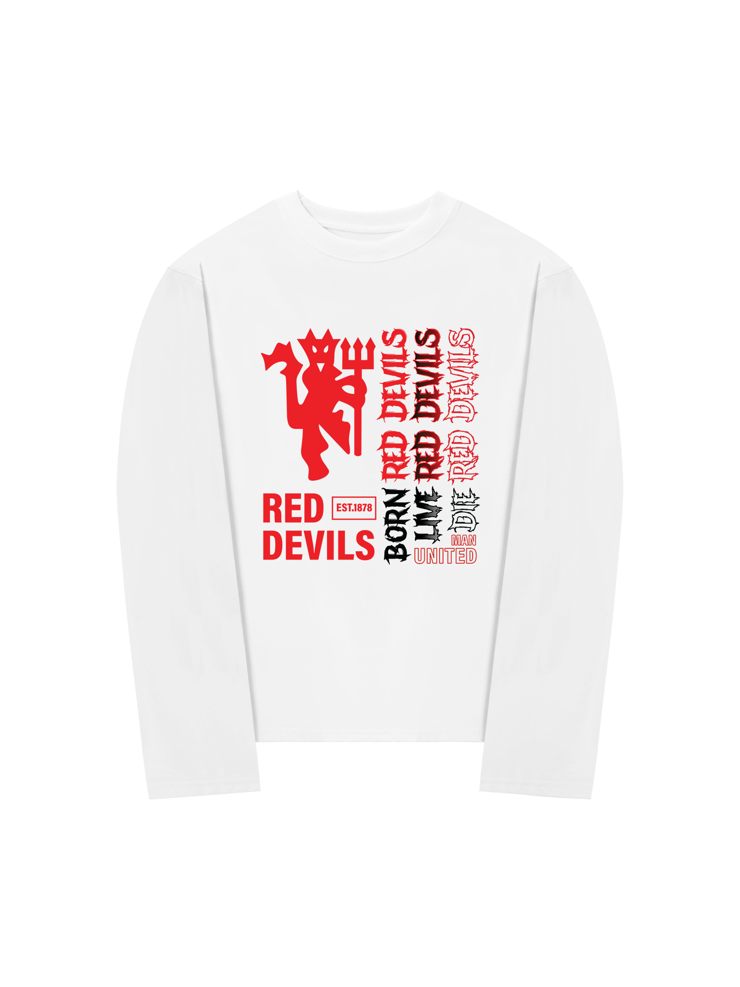 Áo Thun Dài Tay Red Devils EST 1878