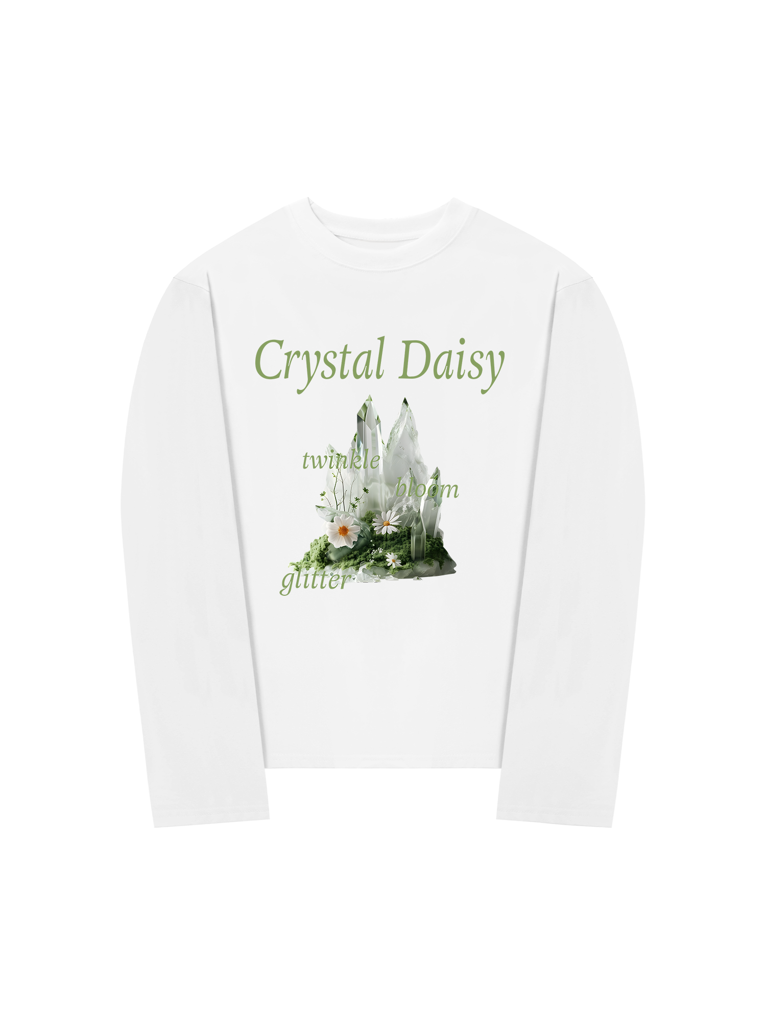 Áo Thun Dài Tay Floral Crytsal Daisy