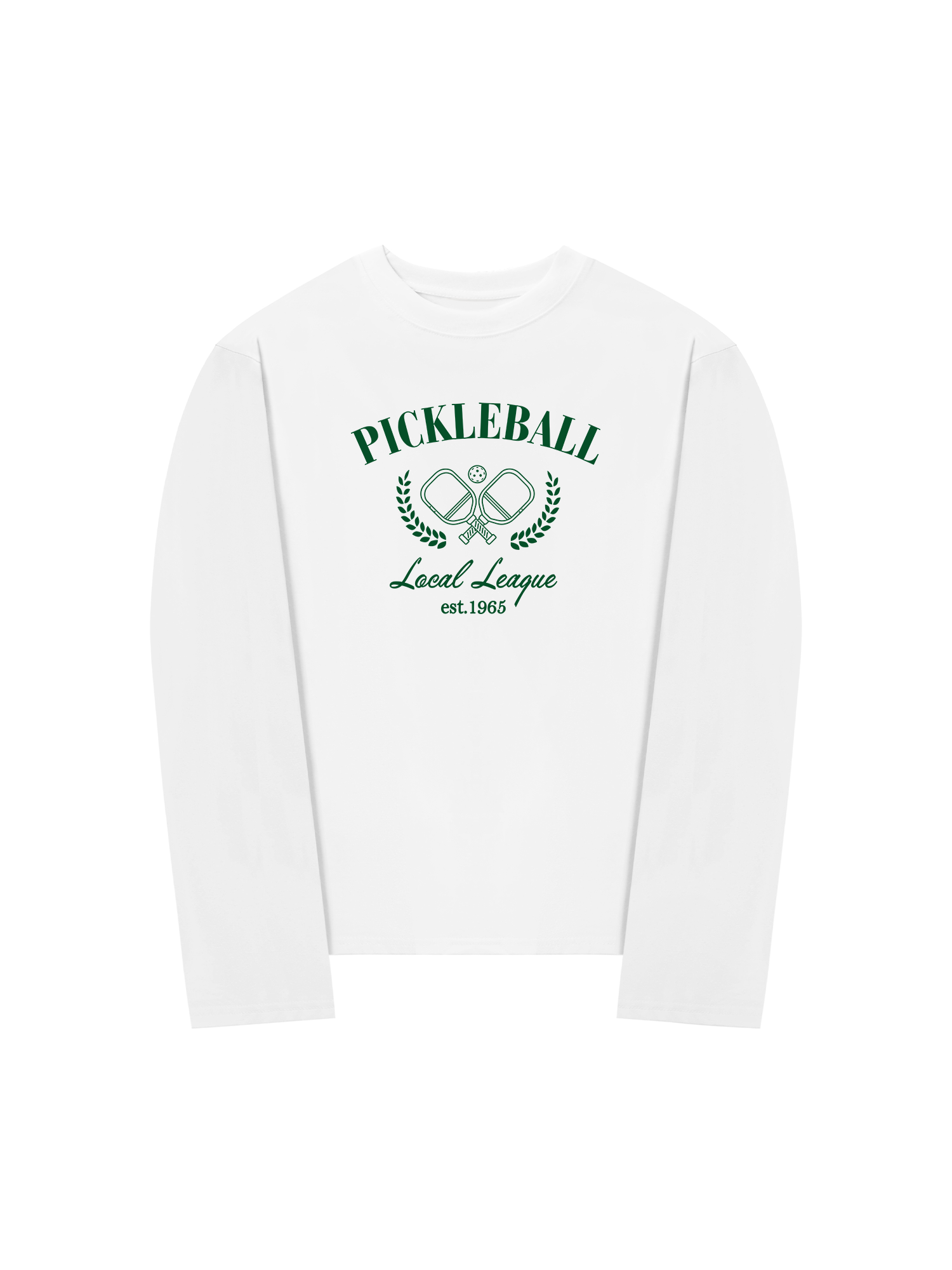 Áo Thun Dài Tay Pickleball Green Local League