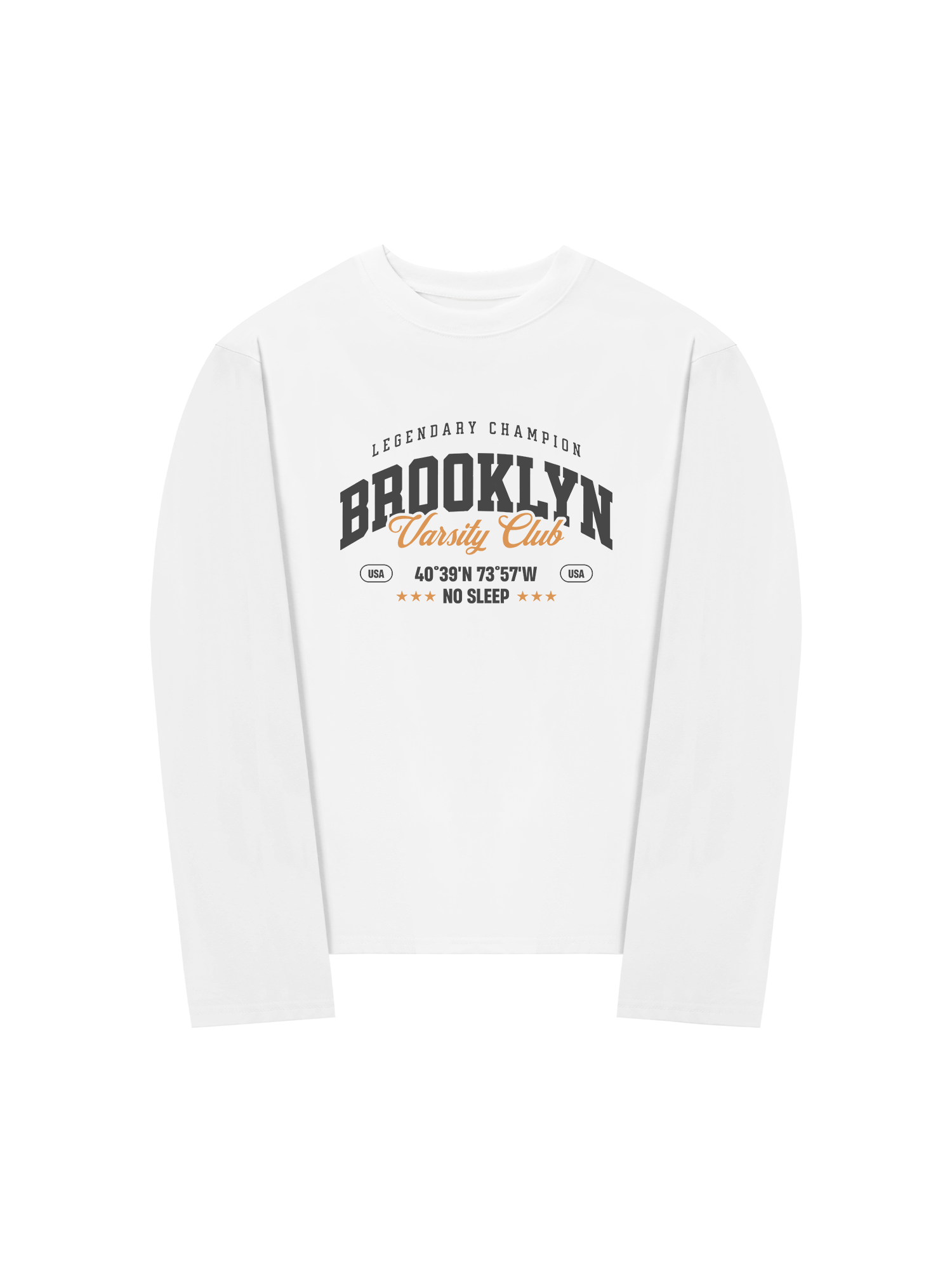 Áo Thun Dài Tay City Brooklyn Varsity Club