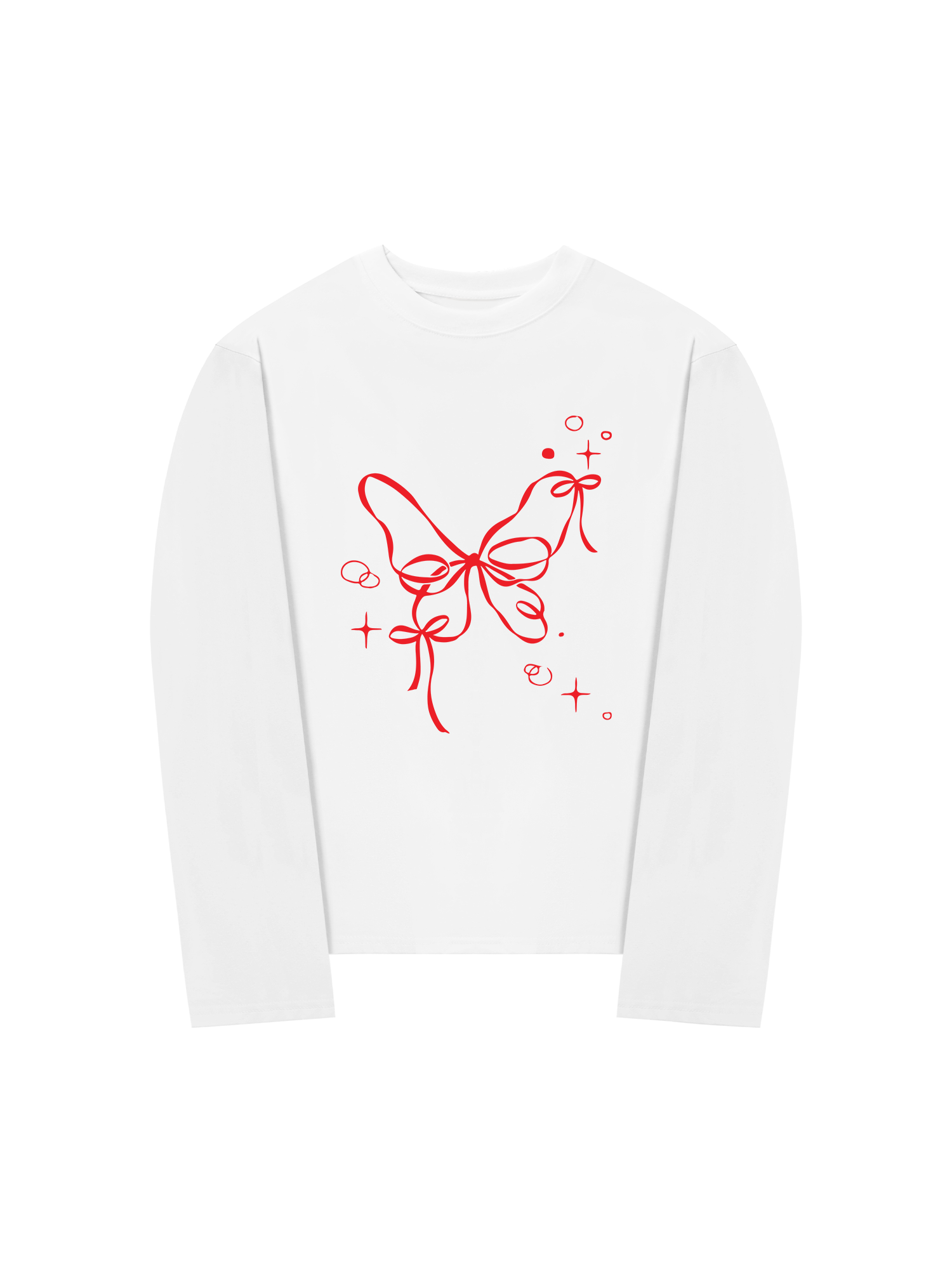 Áo Thun Dài Tay Butterfly Ribbon