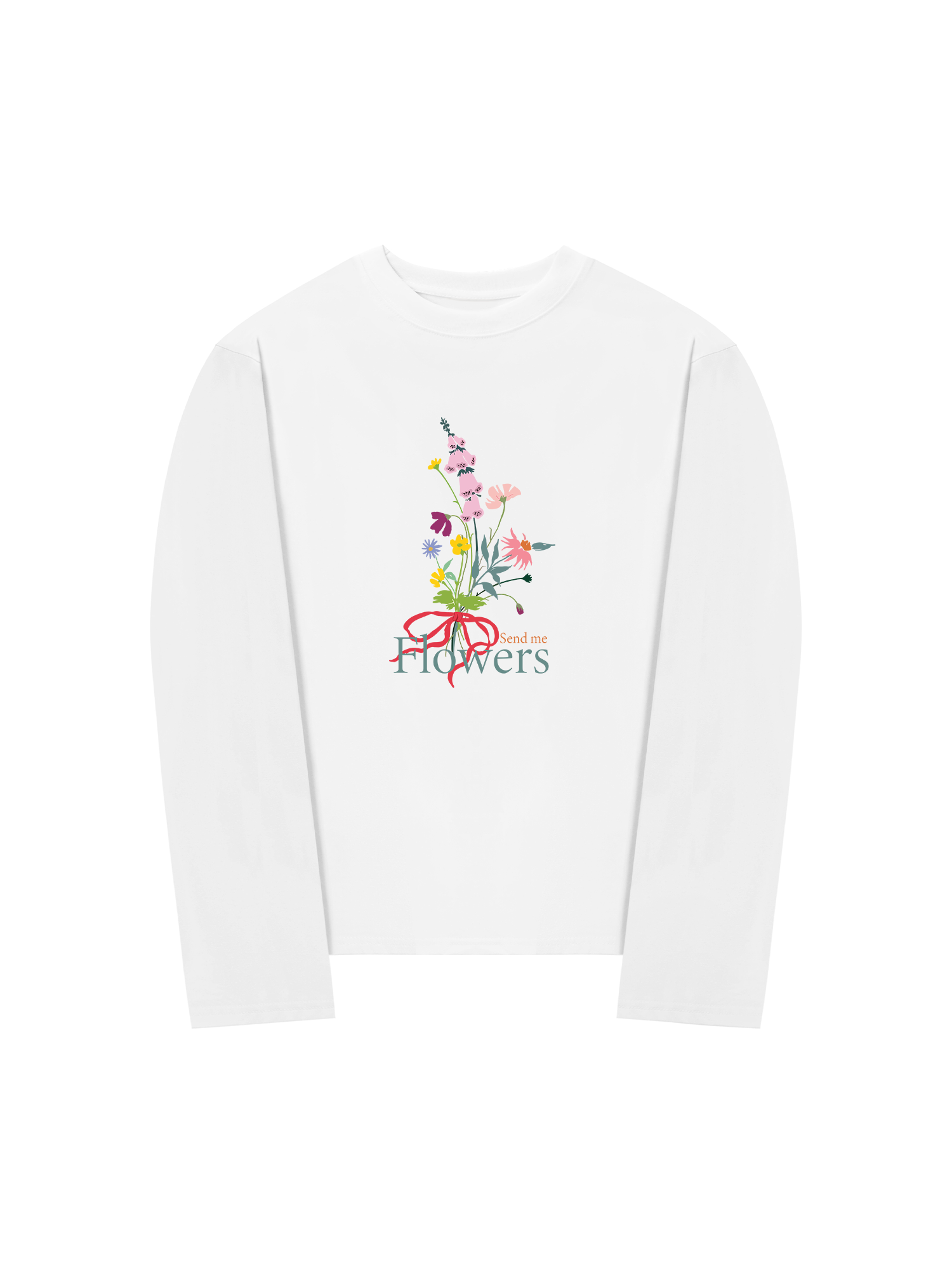 Áo Thun Dài Tay Send me Flowers