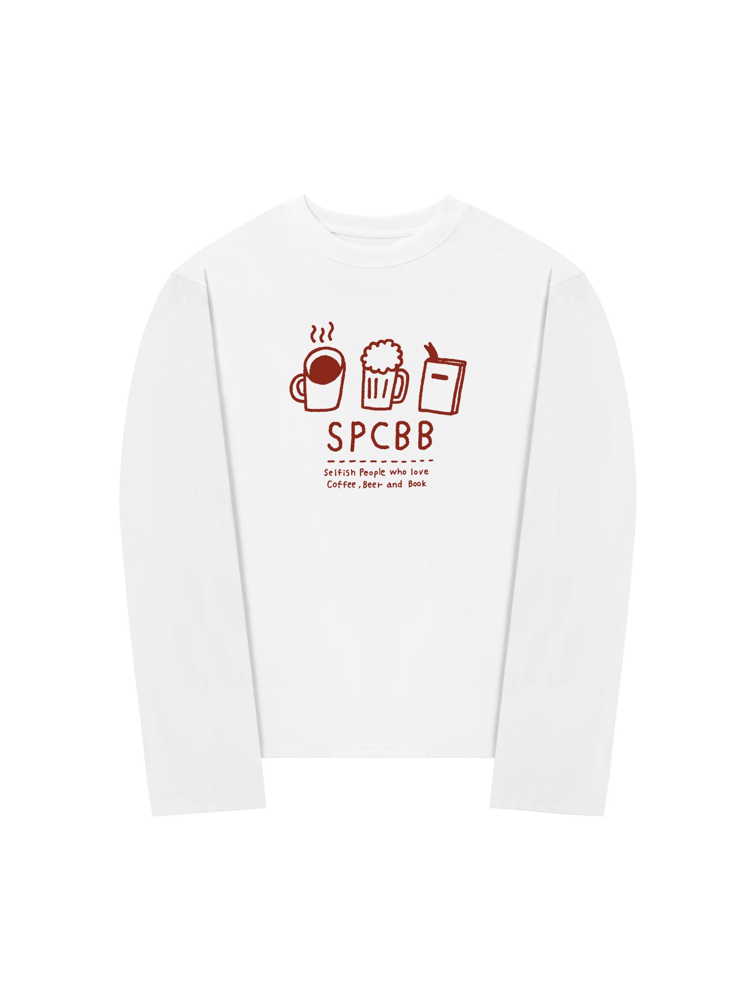 Áo Thun Dài Tay Selfish People Who Love Coffee Beer And Book