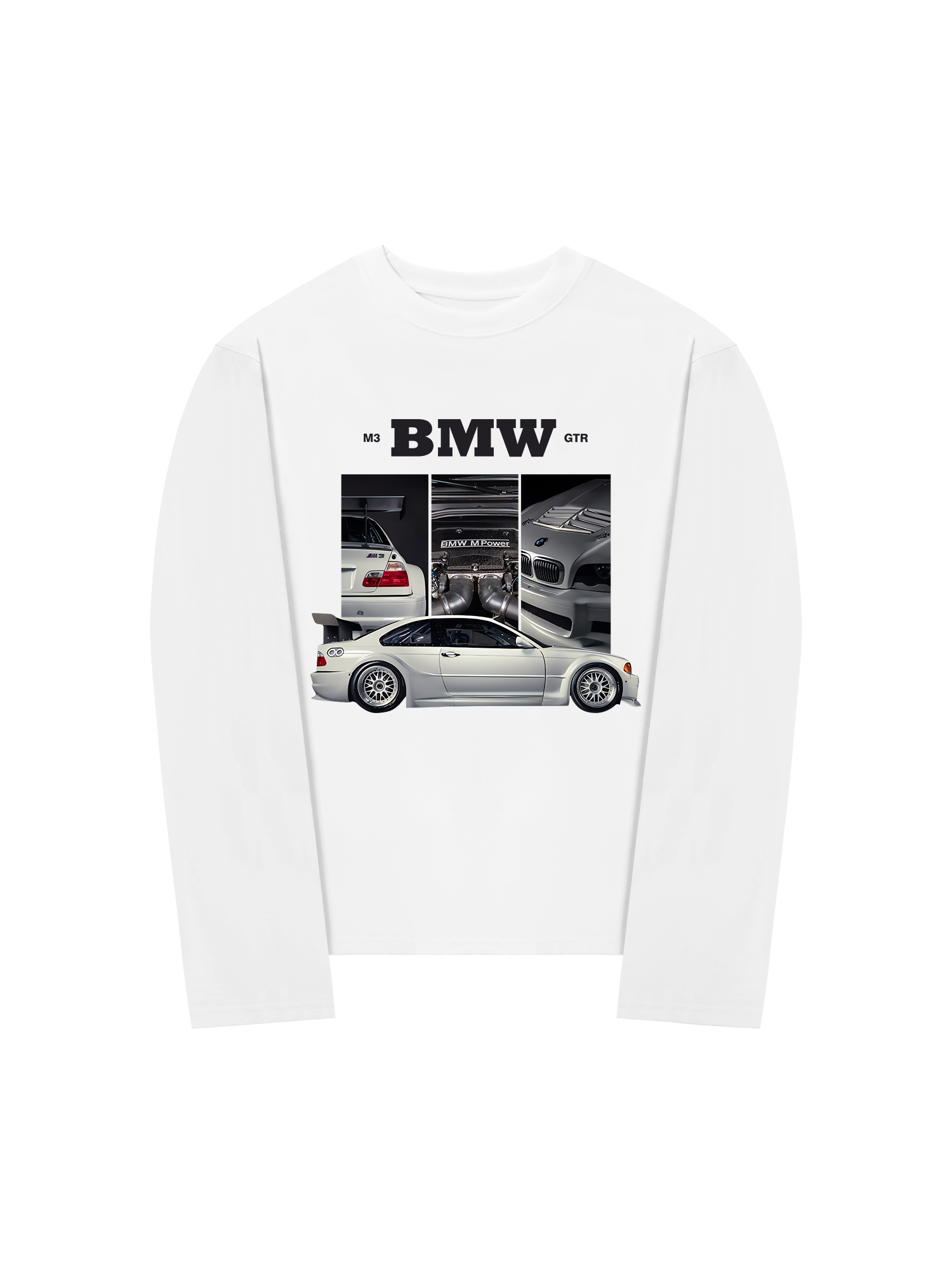 Áo Thun Dài Tay BMW M3 GTR Silver