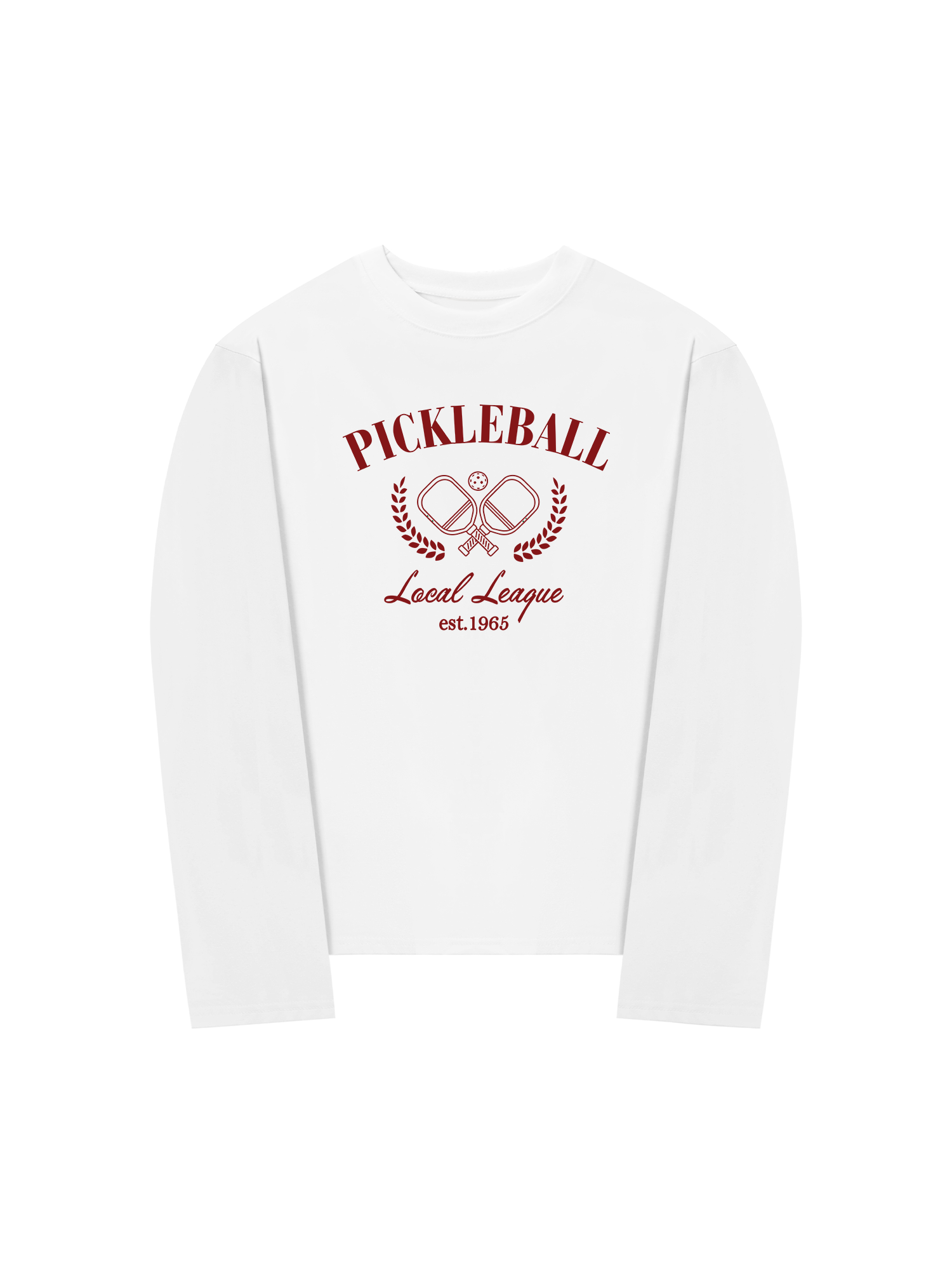 Áo Thun Dài Tay Pickleball Red Local League