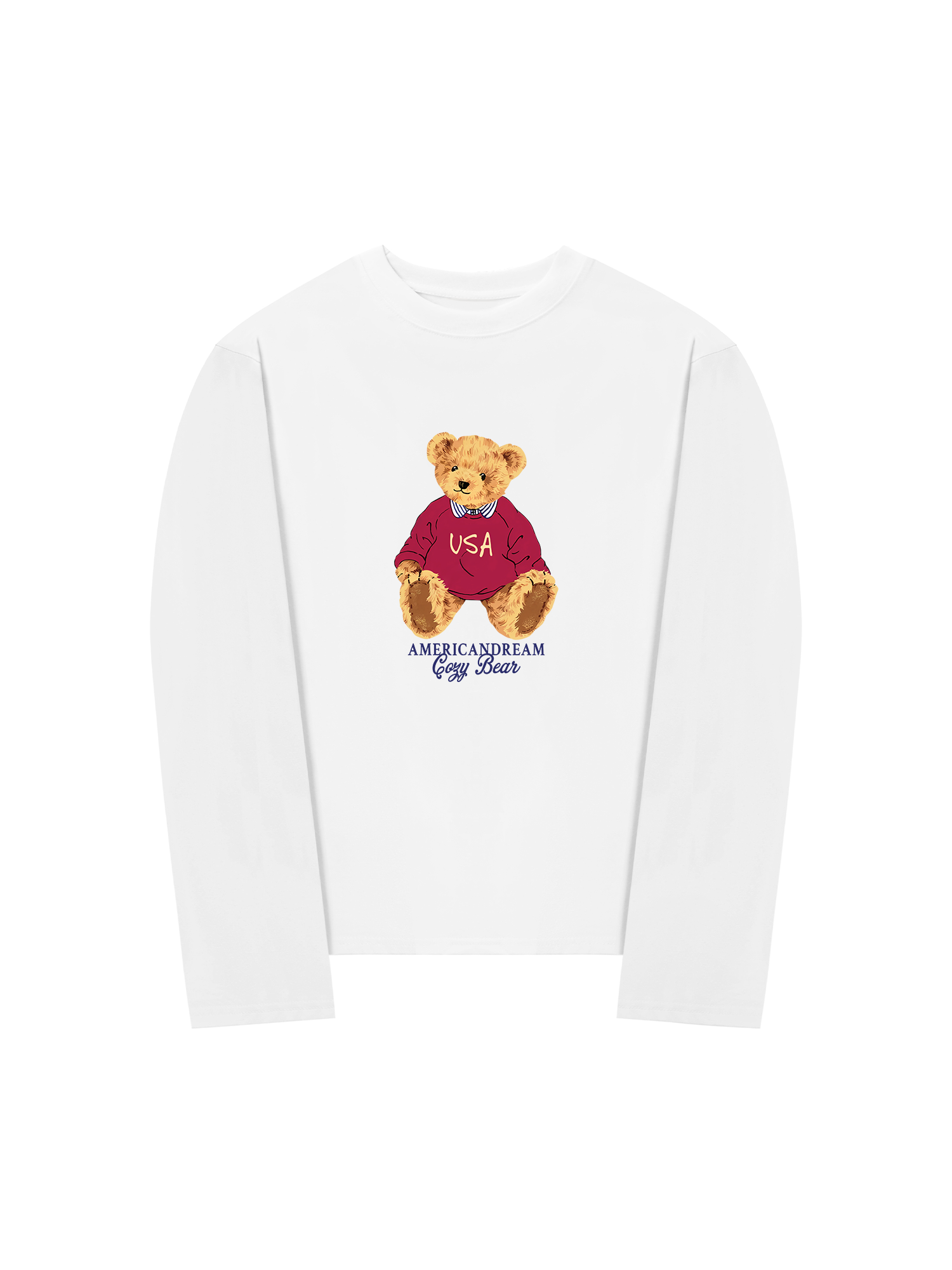 Áo Thun Dài Tay USA Cozy Bear
