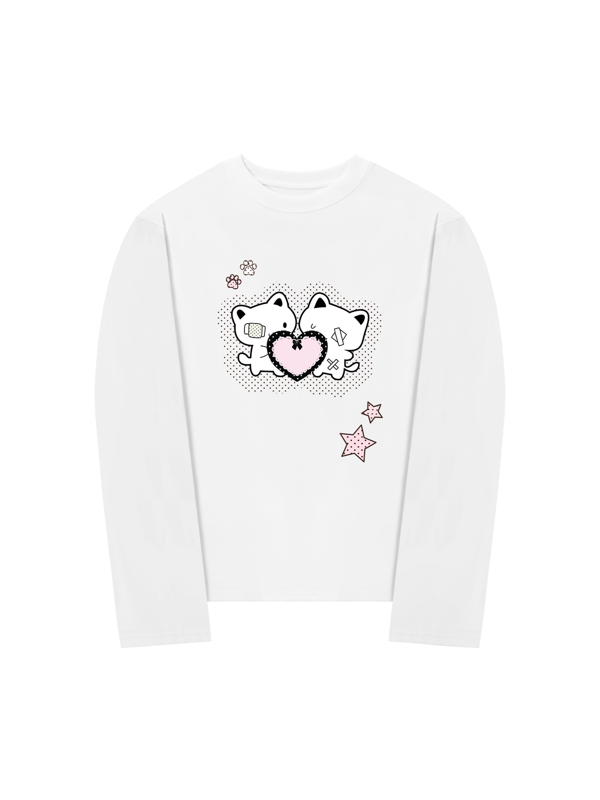 Áo Thun Dài Tay Dotty Mood Starlight Kitty Care