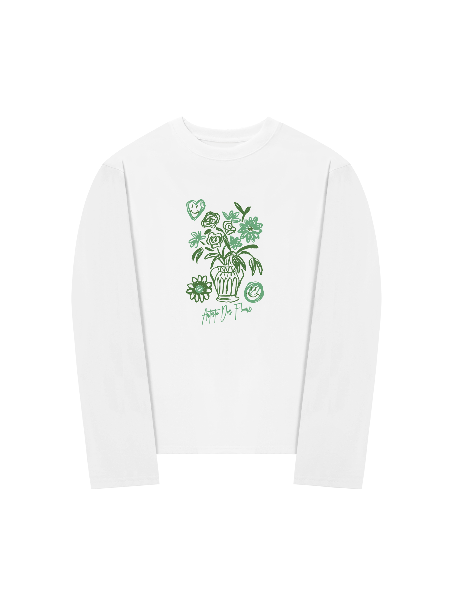 Áo Thun Dài Tay Floral Artiste Des Fleurs