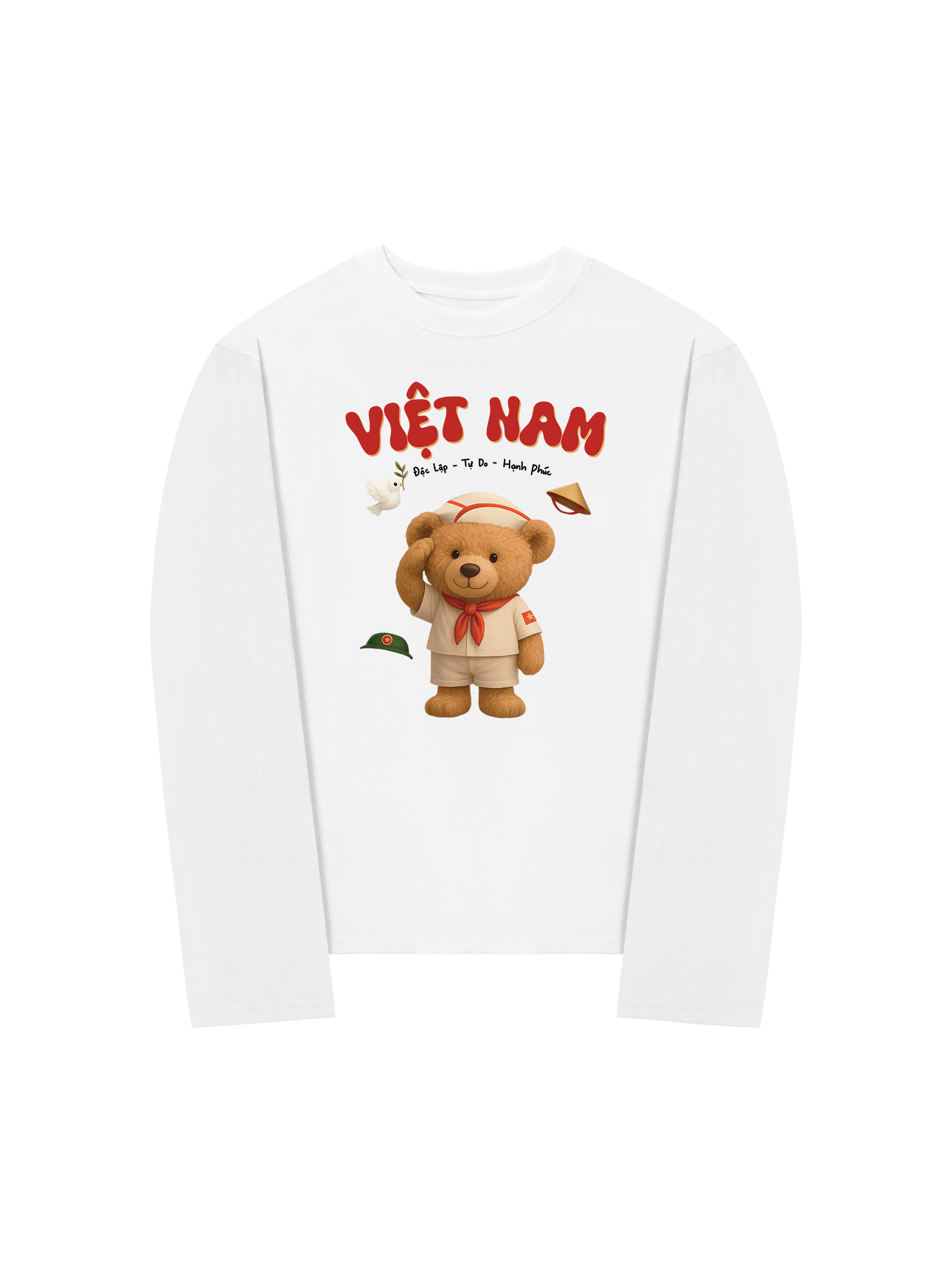 Áo Thun Dài Tay Việt Nam Teddy