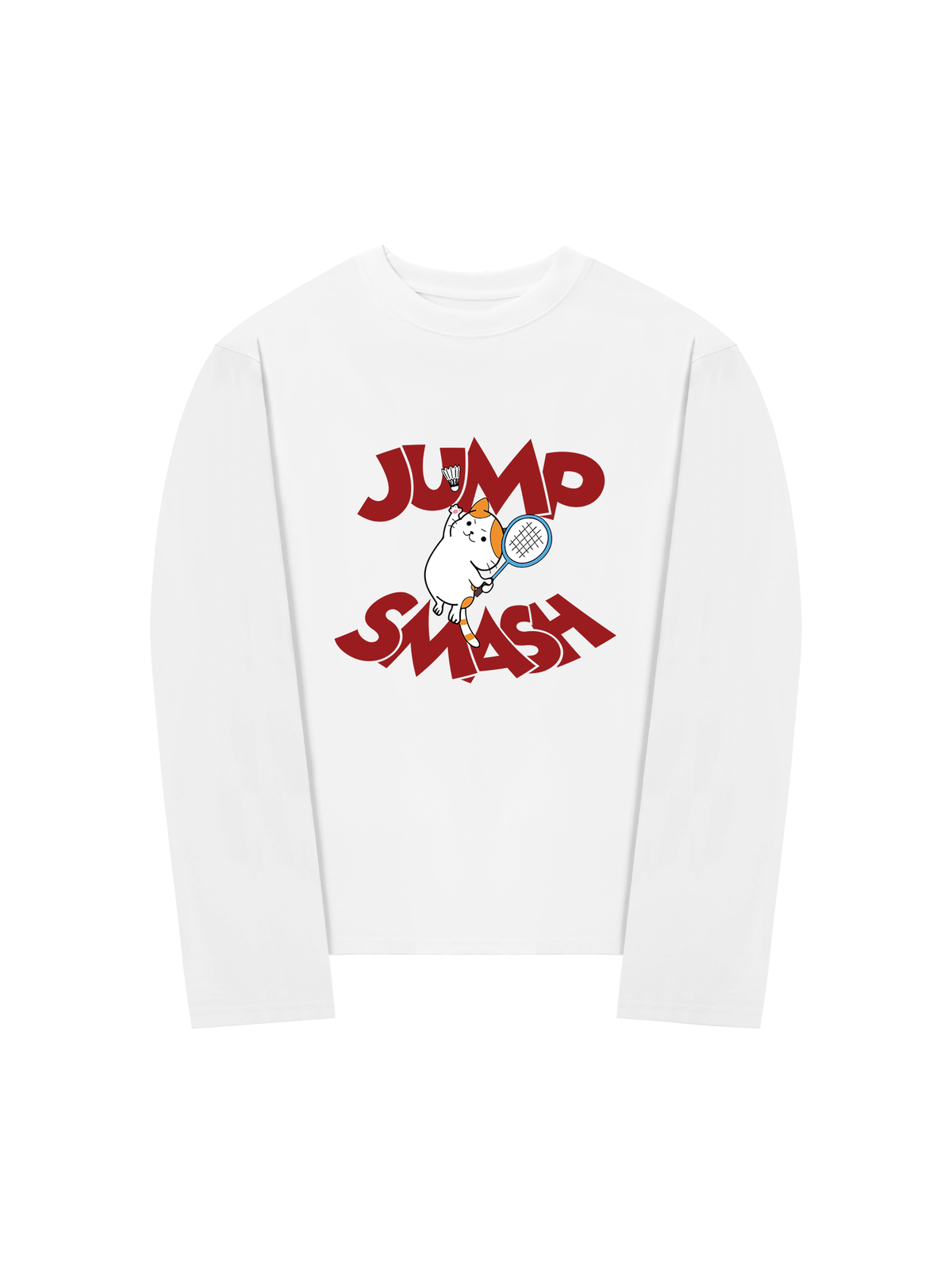 Áo Thun Dài Tay Badminton Cat Jump Smash