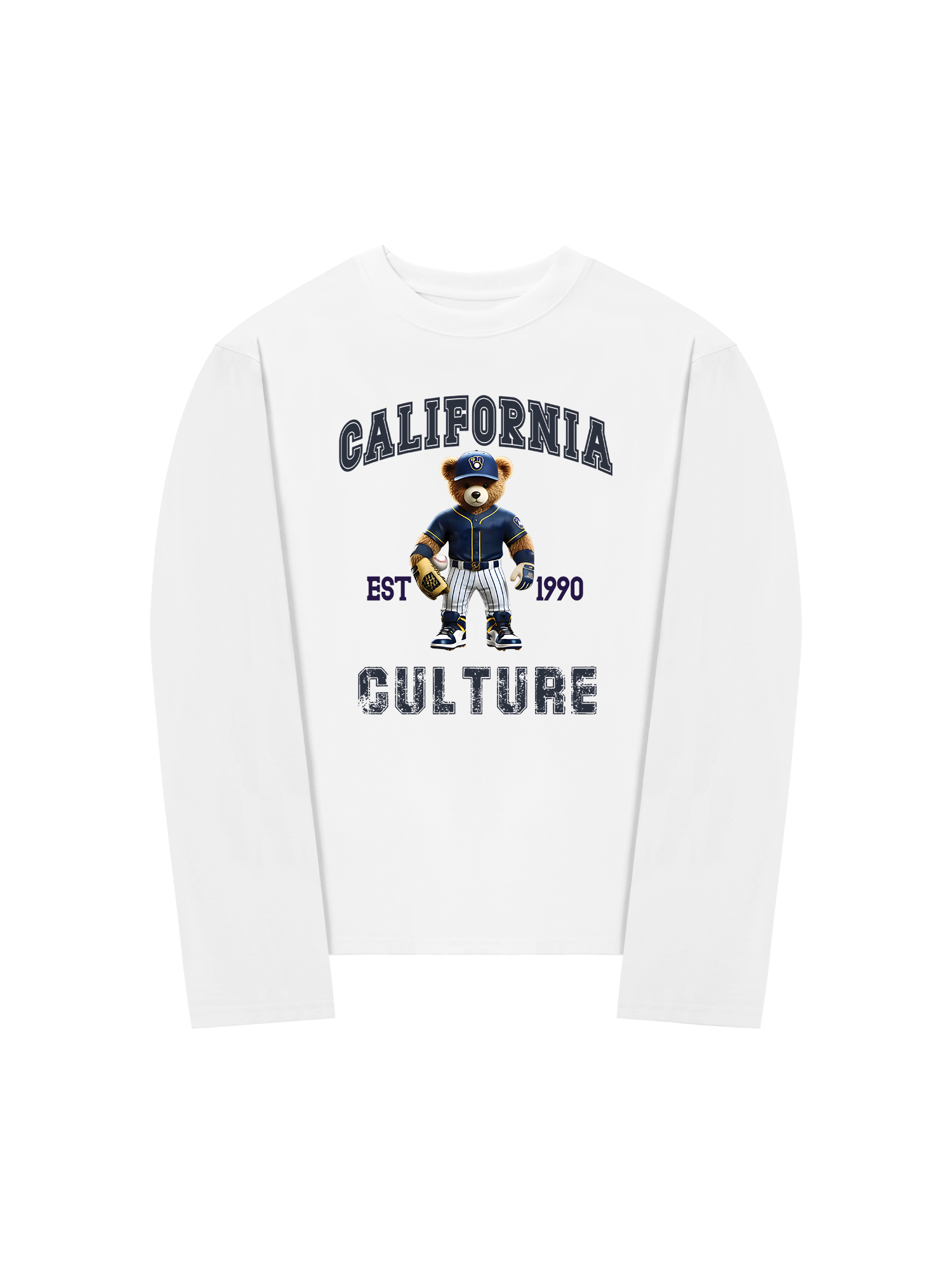 Áo Thun Dài Tay Baseball California Culture