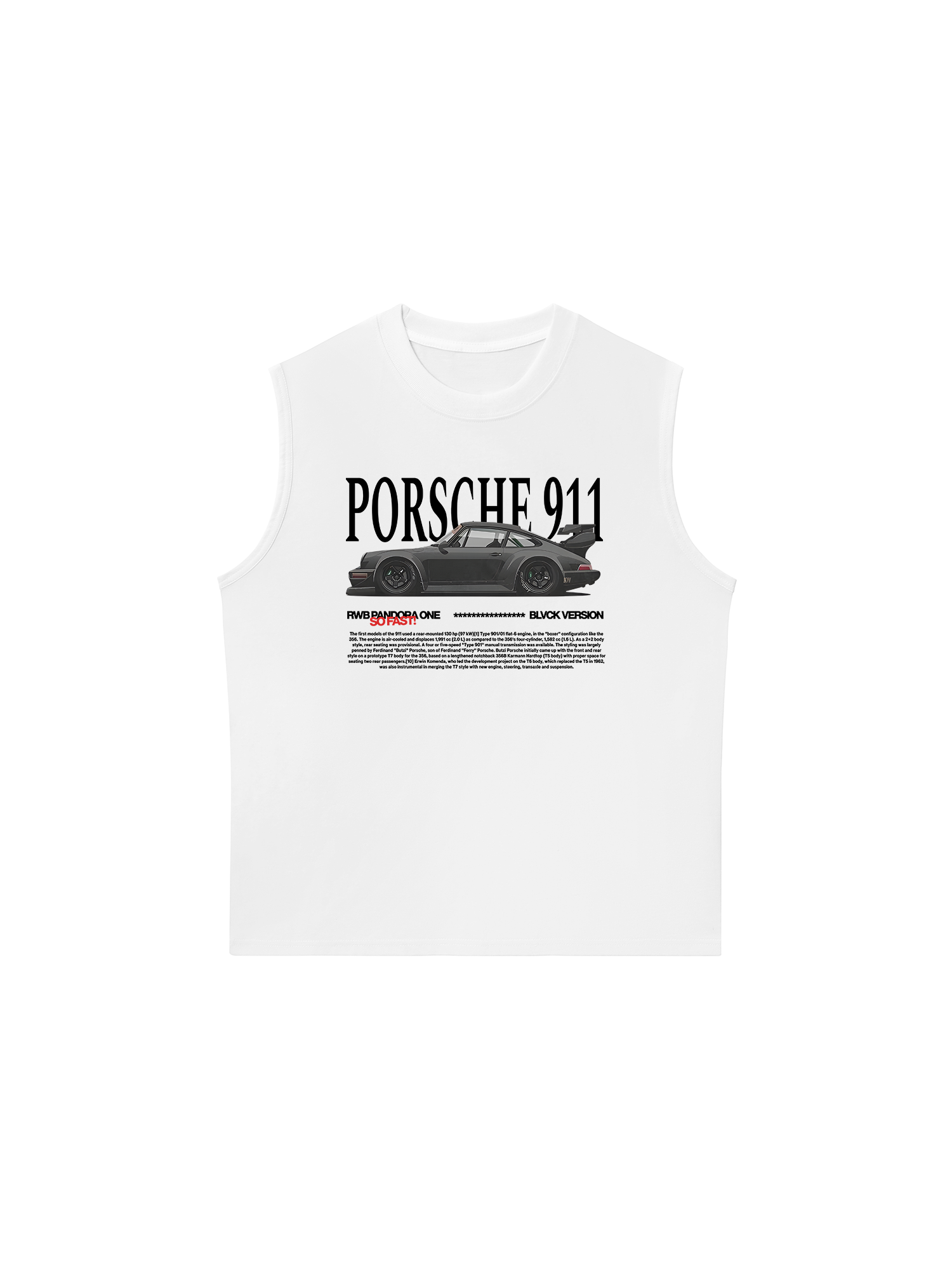 Áo Ba Lỗ Relaxed Fit Porsche RWB Pandora One