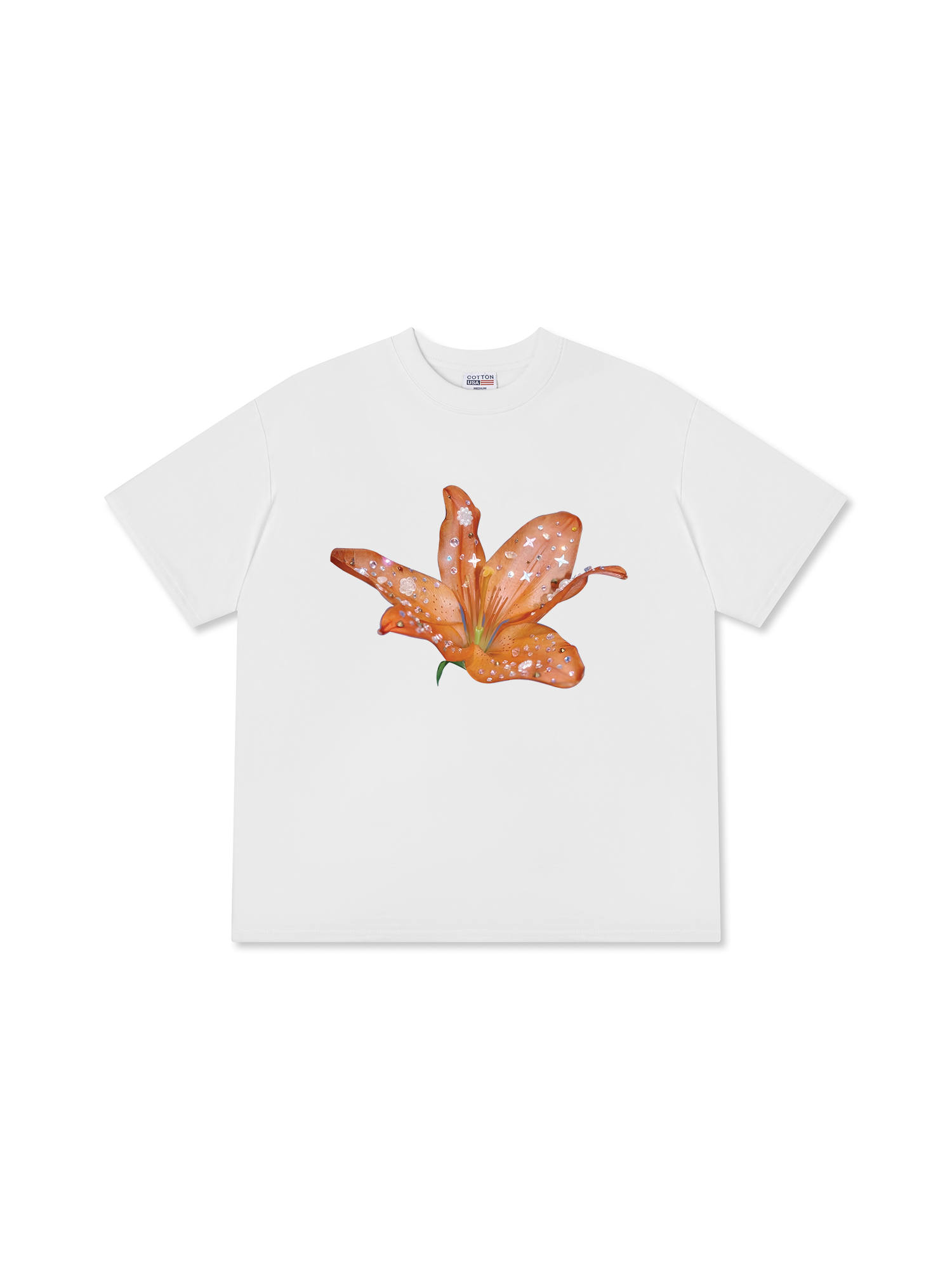 Áo Thun Relaxed Fit Bling Orange Lily