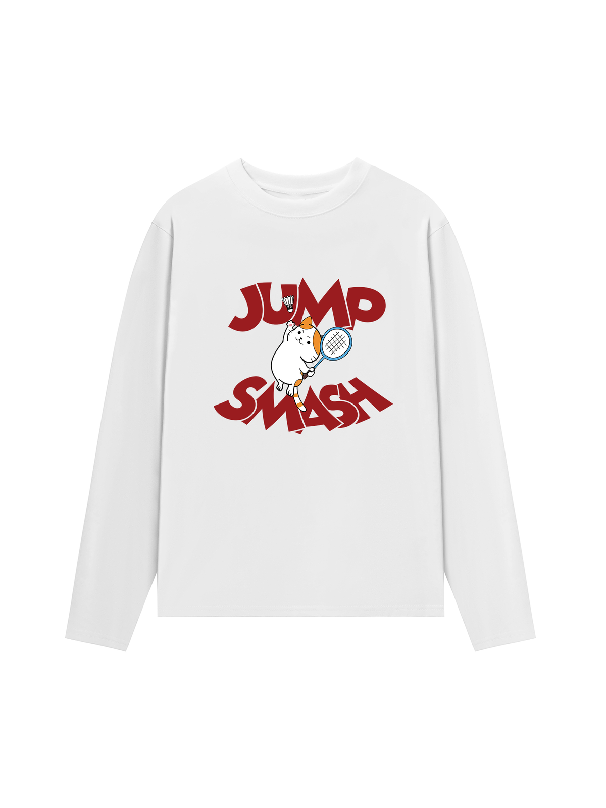 Áo Thun Dài Tay Badminton Cat Jump Smash