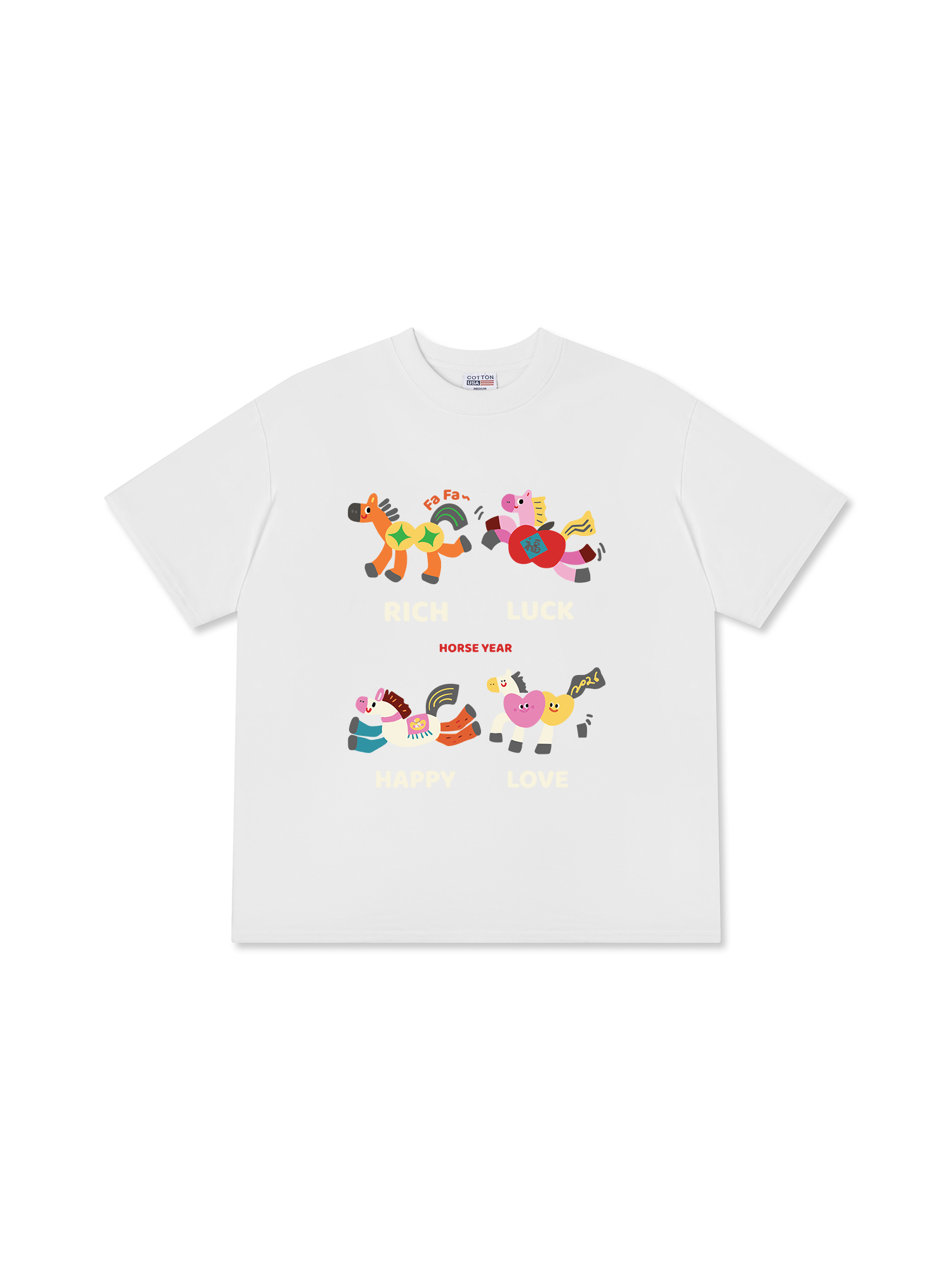 Áo Thun Relaxed Fit Horse Year