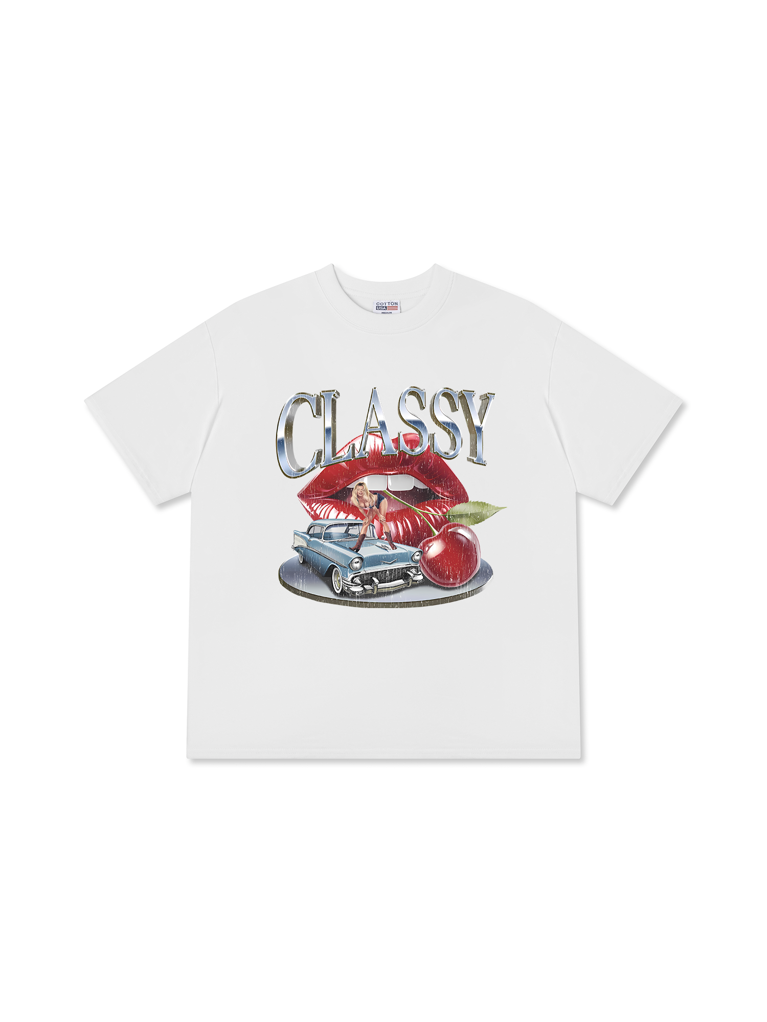 Áo Thun Relaxed Fit Cherry Vintage Classy