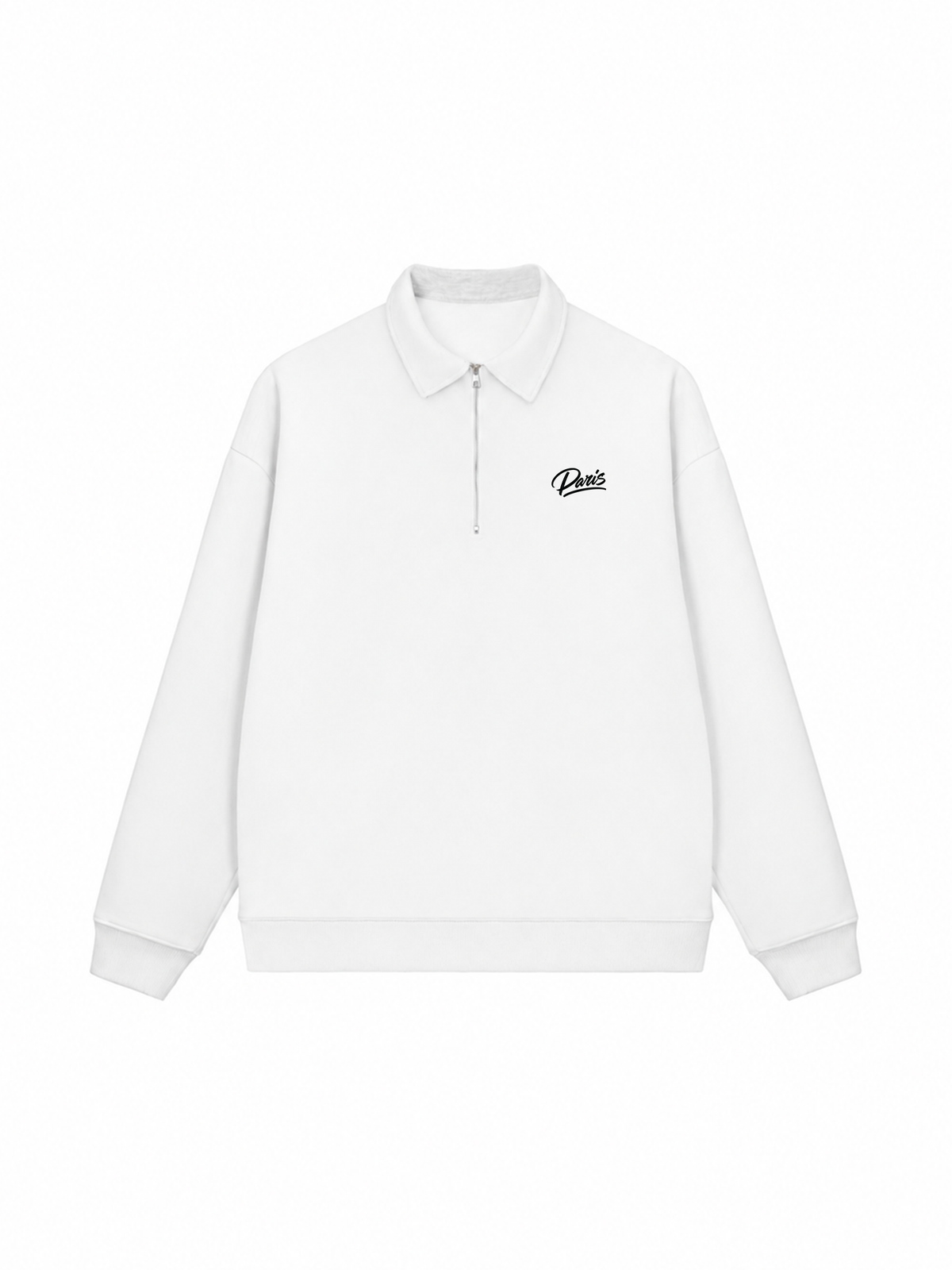 Áo Sweater Polo Nỉ Hai Da Paris Basic Logo
