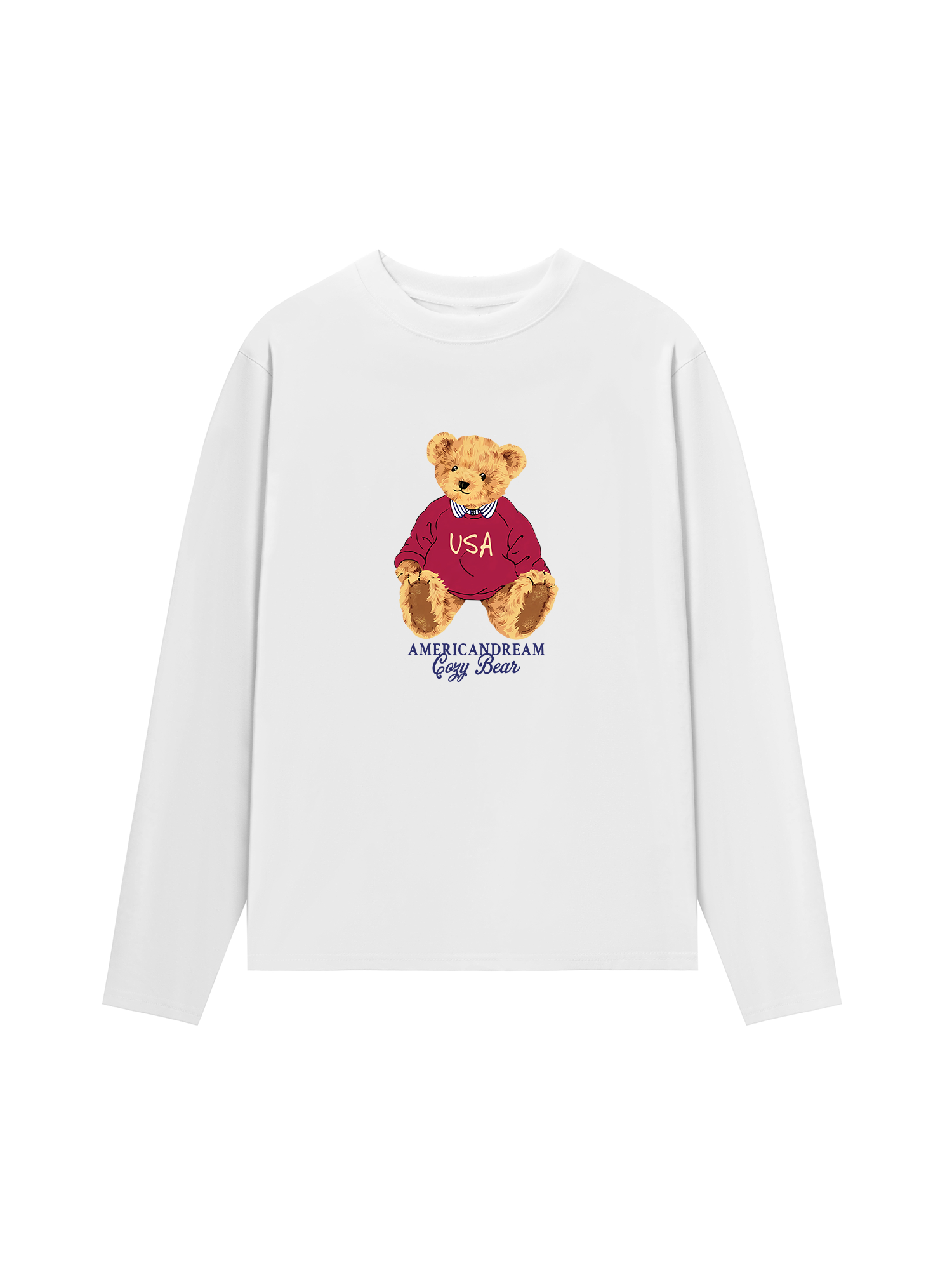 Áo Thun Dài Tay USA Cozy Bear