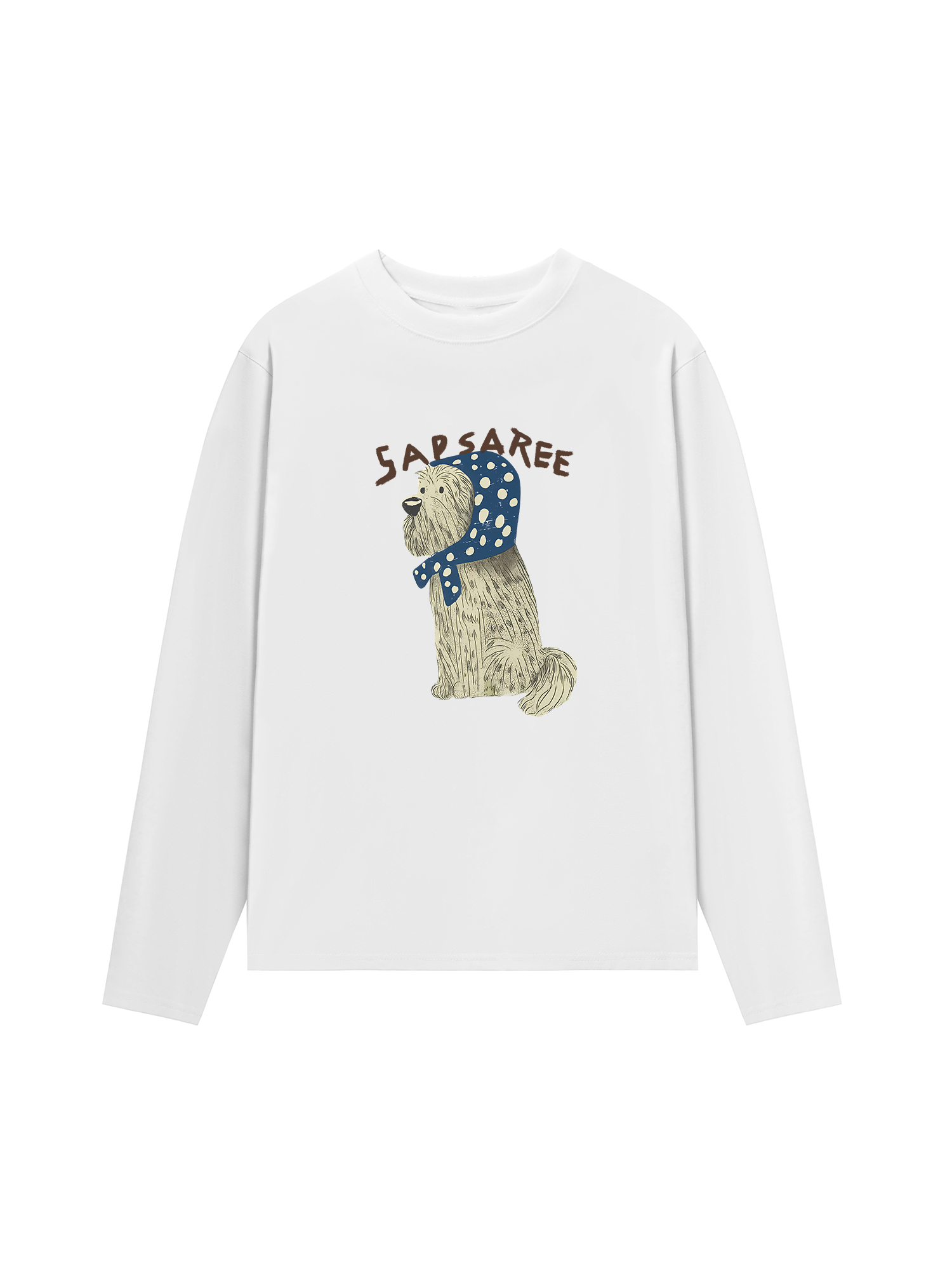 Áo Thun Dài Tay Cute Puppy Blue