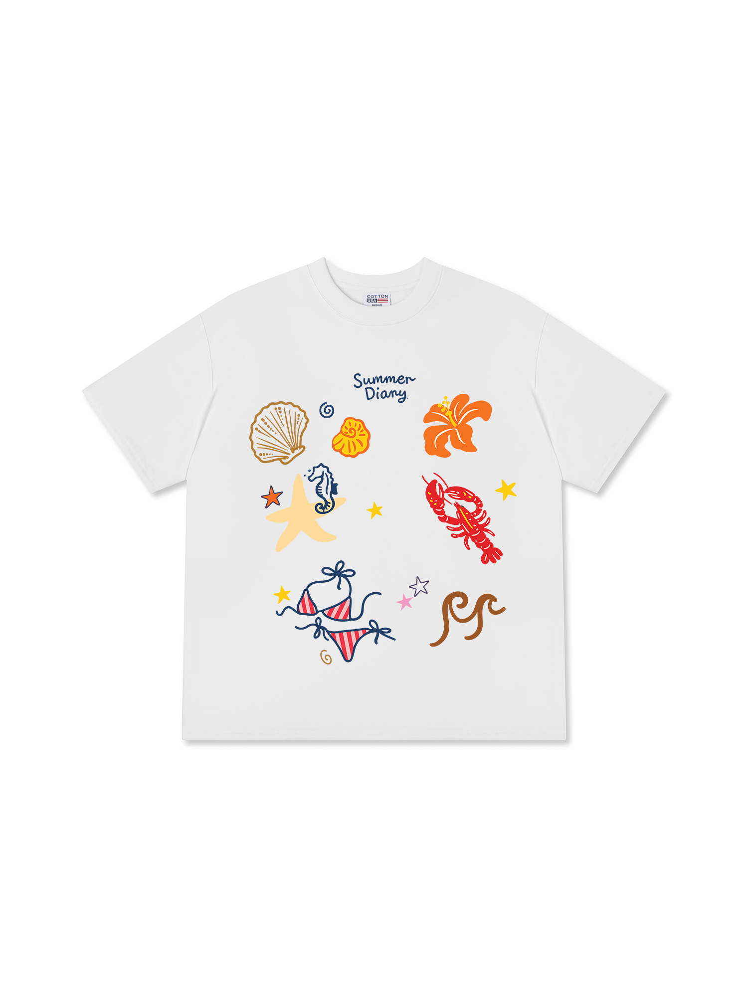 Áo Thun Relaxed Fit Summer Diary