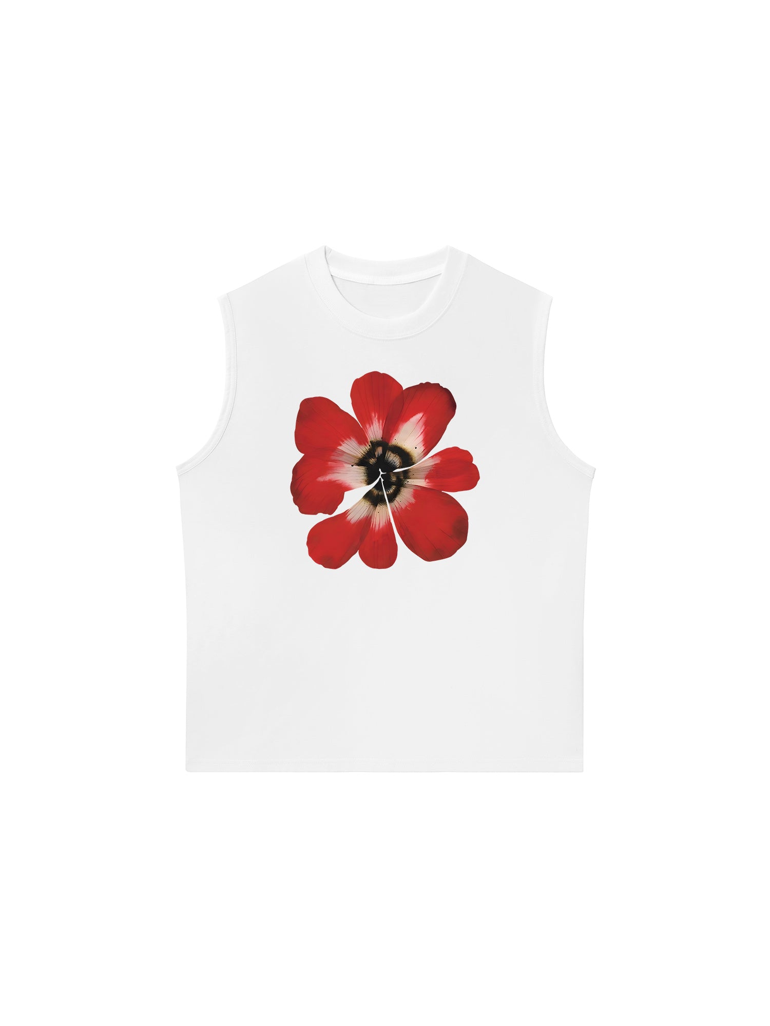 Áo Ba Lỗ Relaxed Fit Floral Red Flower