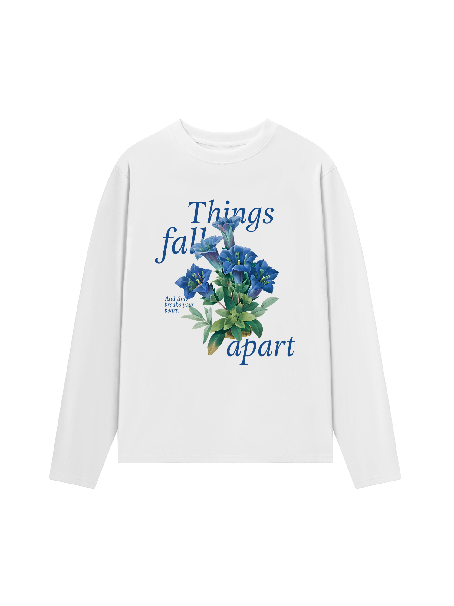 Áo Thun Dài Tay Floral Things Fall Apart